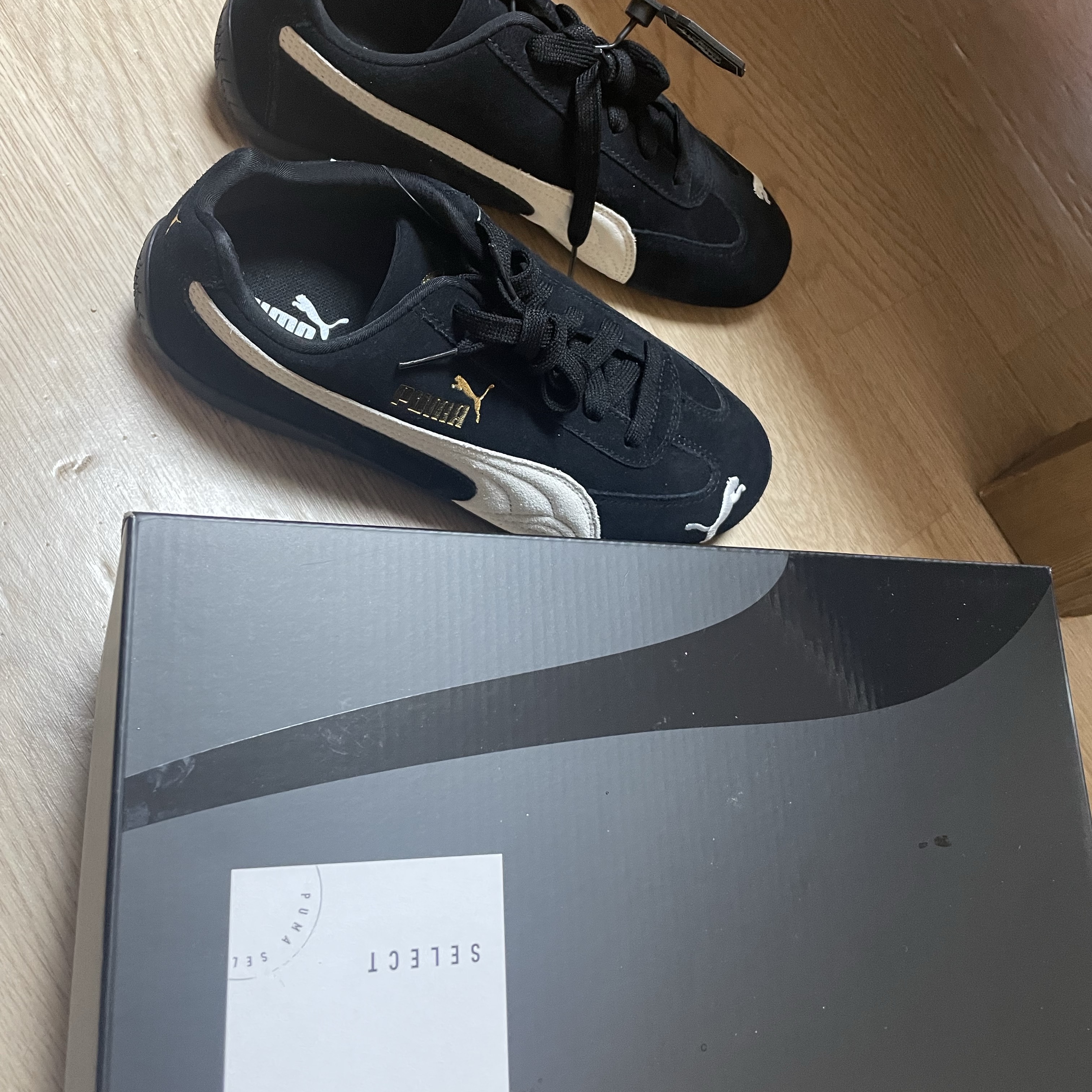 Puma Speedcat OG Black White 착용 스타일