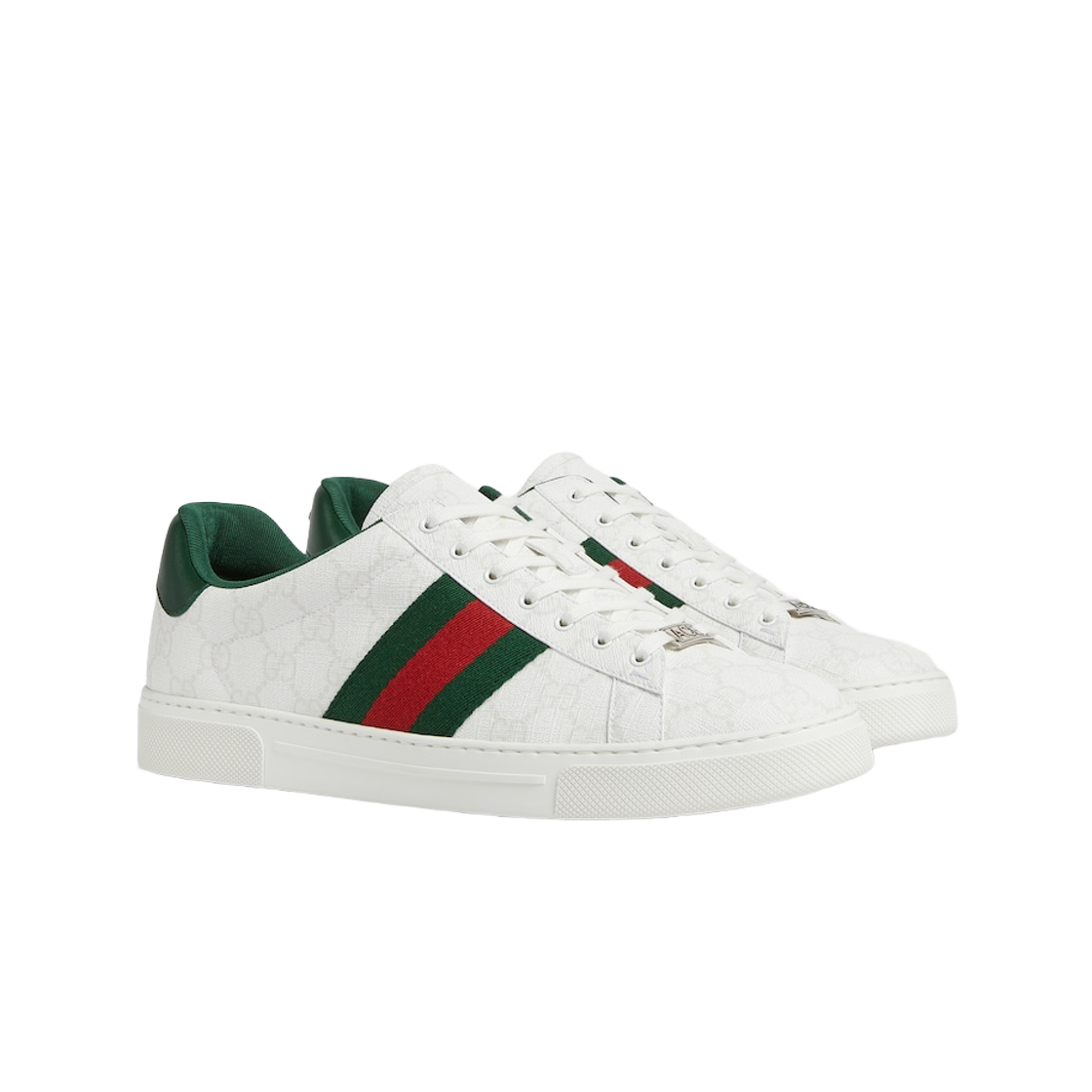 구찌 에이스 웹 스니커즈 화이트 그린 레드(Gucci Ace Web Sneakers White Green Red) - 2