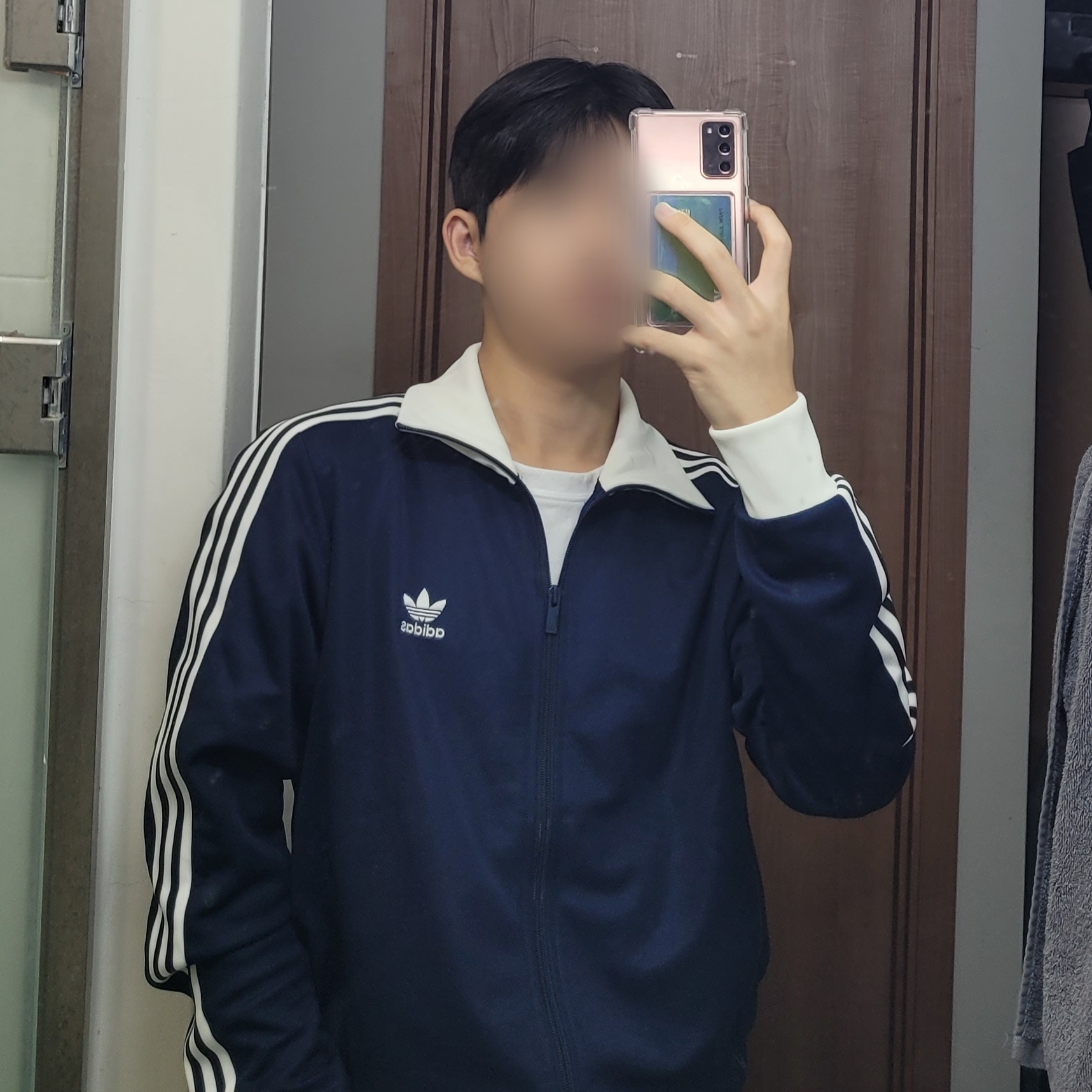 Adidas Adicolor Classic Beckenbauer Track Top Night Indigo - KR Sizing 착용 스타일
