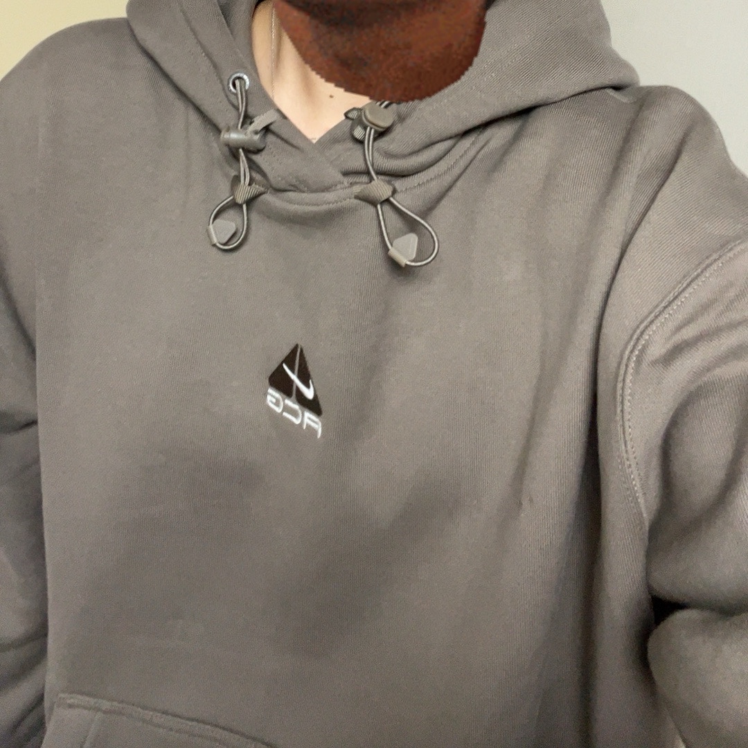 Nike ACG Therma-Fit Pullover Fleece Hoodie Olive Grey - Asia 착용 스타일