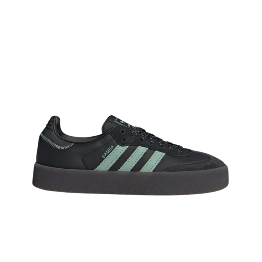 (W) Adidas Sambae Core Black Hazy Green
