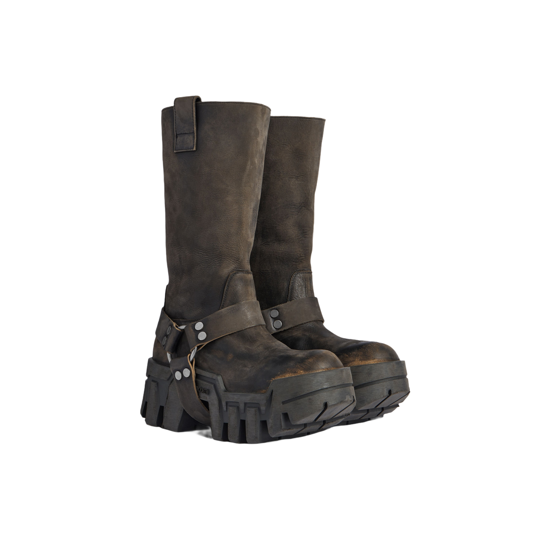 (W) 발렌시아가 불도저 하네스 부츠 블랙((W) Balenciaga Bulldozer Harness Boot Black) - 2