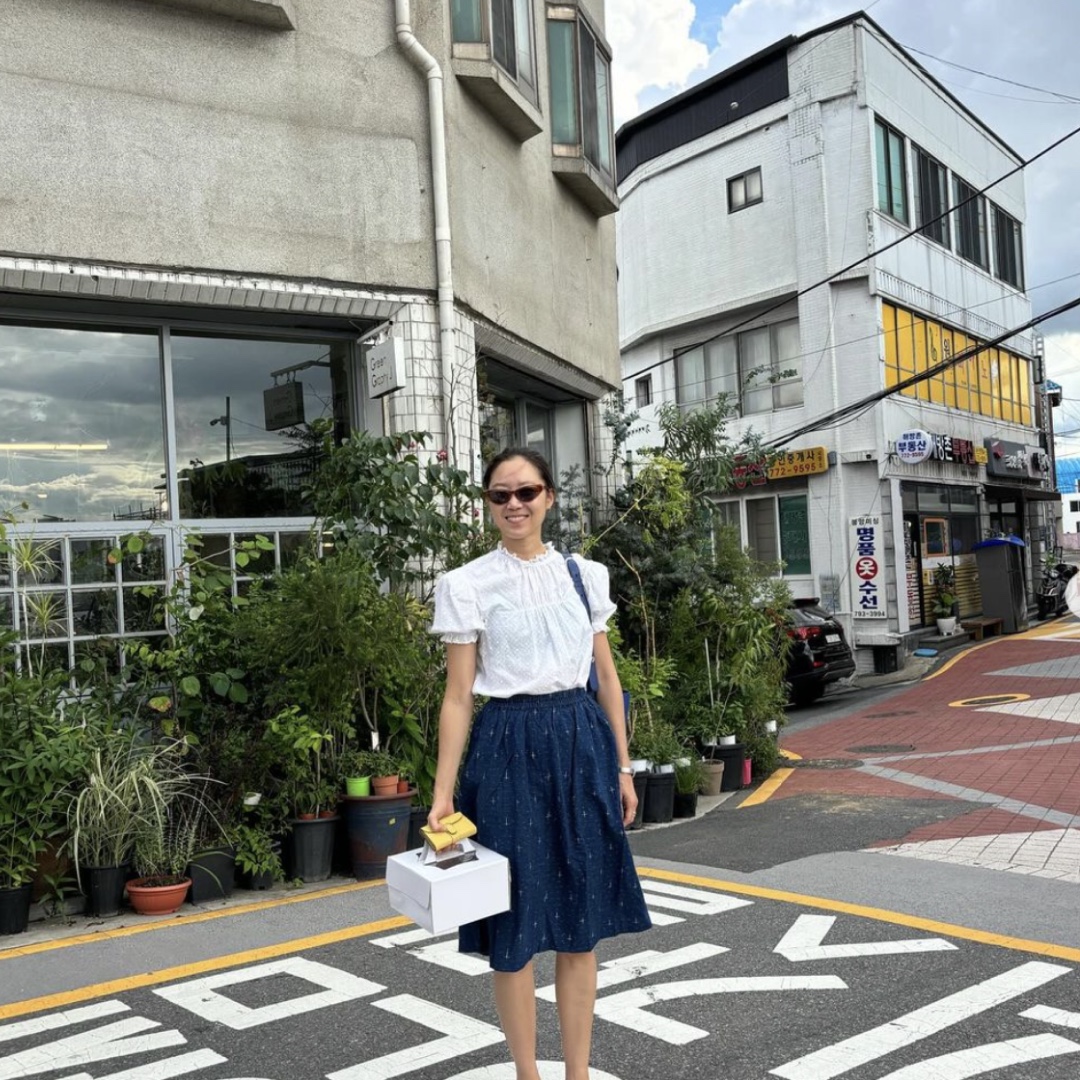 Auralee Washed French Merino Knit P/O Light Blue - 23AW 착용 스타일 - 6