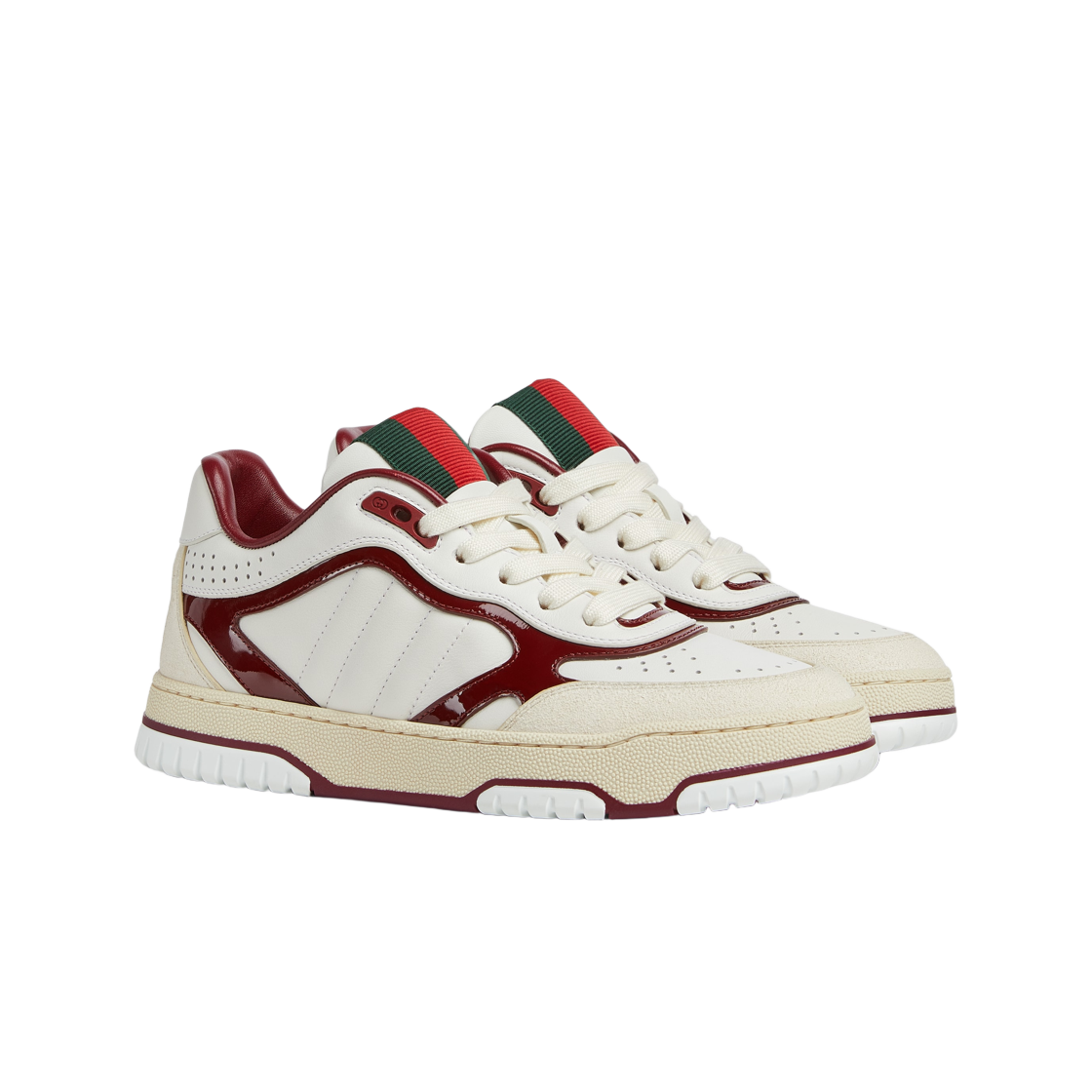(W) 구찌 리웹 스니커즈 화이트((W) Gucci Re-Web Sneakers White) - 2