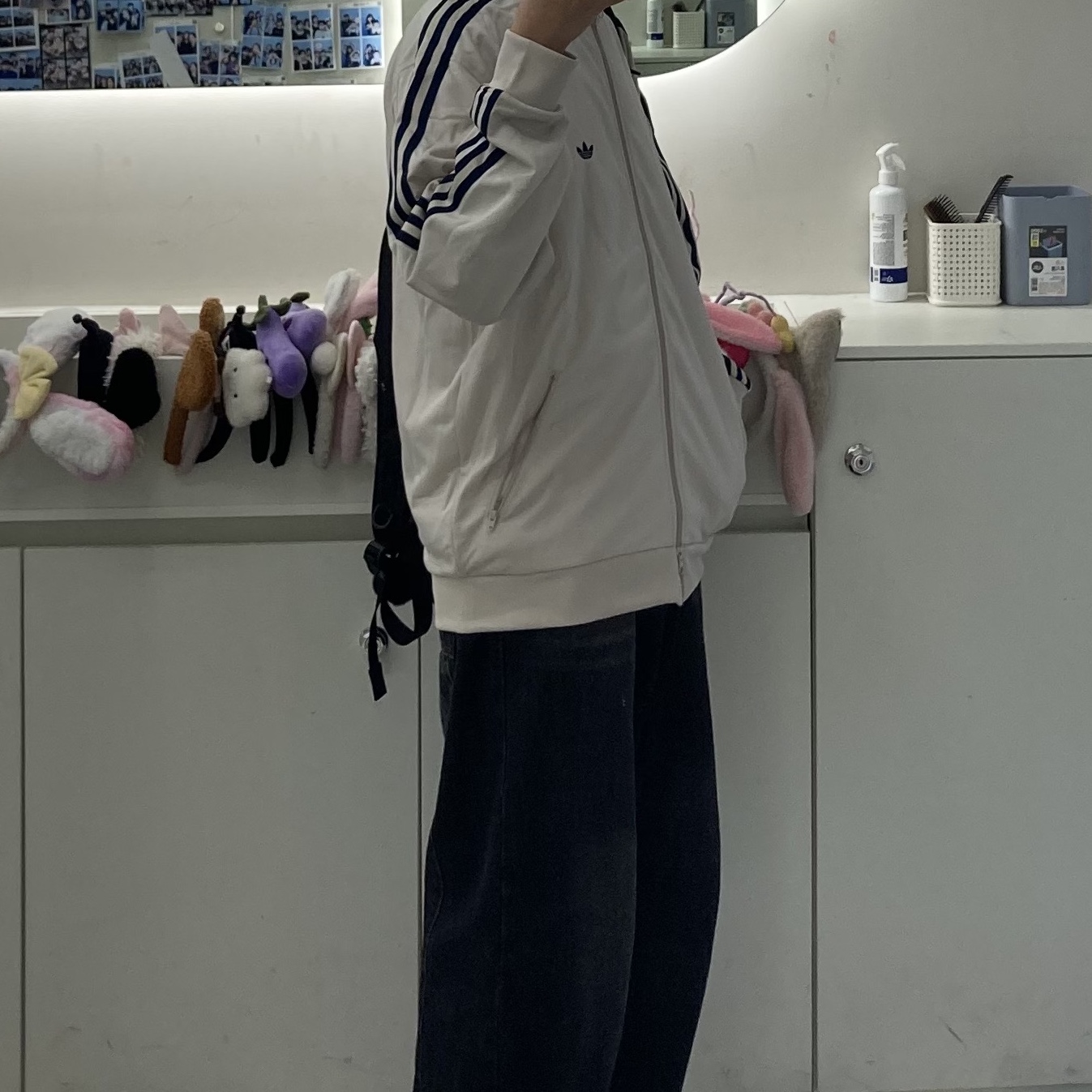 Adidas Originals Beckenbauer Track Top Bliss - KR Sizing 착용 스타일 - 2