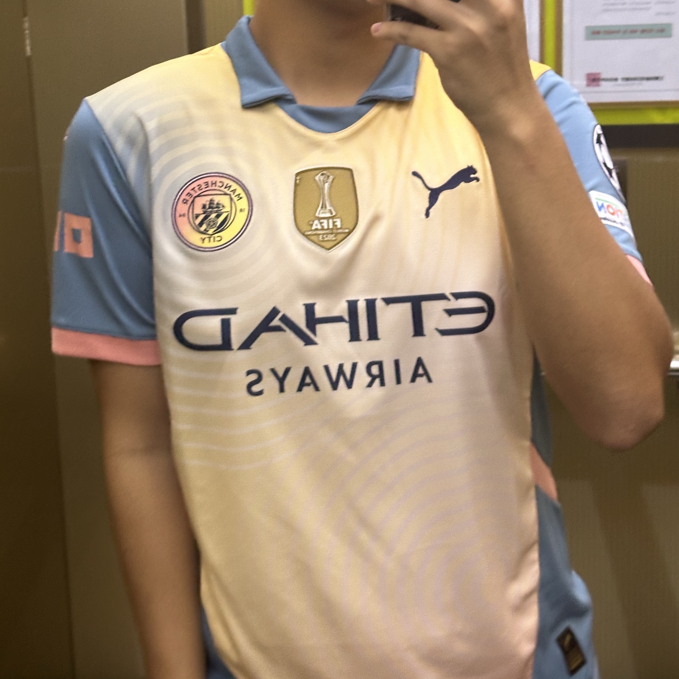 Puma Manchester City 2024/25 4th Jersey Rosebay Bold Blue (Non Marking Ver.) 착용 스타일