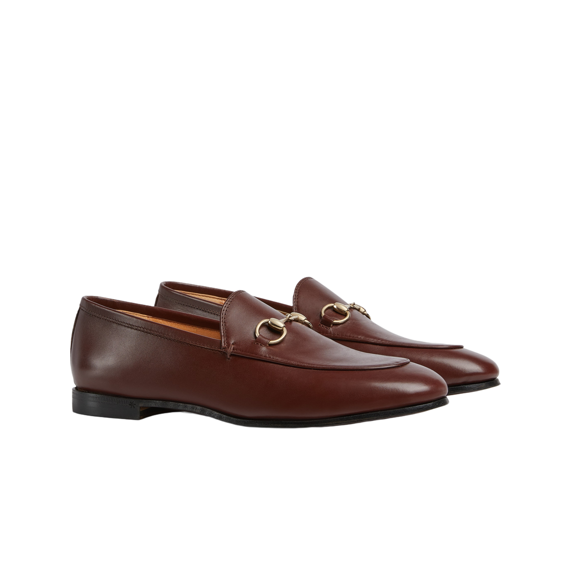 (W) 구찌 조던 로퍼 다크 브라운 레더((W) Gucci Jordaan Loafer Dark Brown Leather) - 2