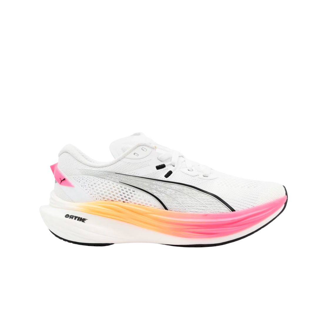 (W) 푸마 디비에이트 나이트로 3 와이드 화이트 선 스트림((W) Puma Deviate Nitro 3 Wide White Sun Stream)