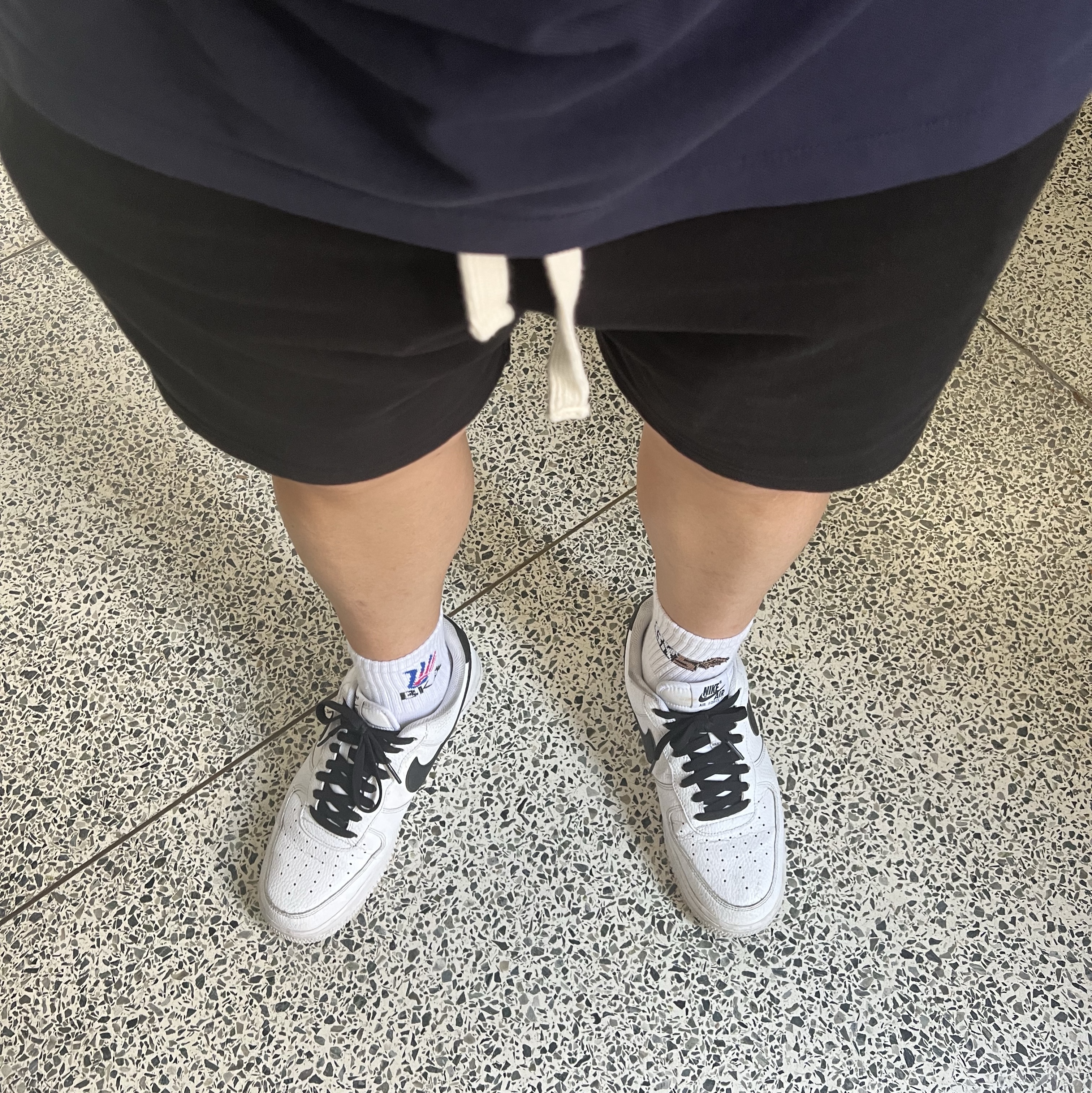 Nike Air Force 1 '07 White Black 착용 스타일