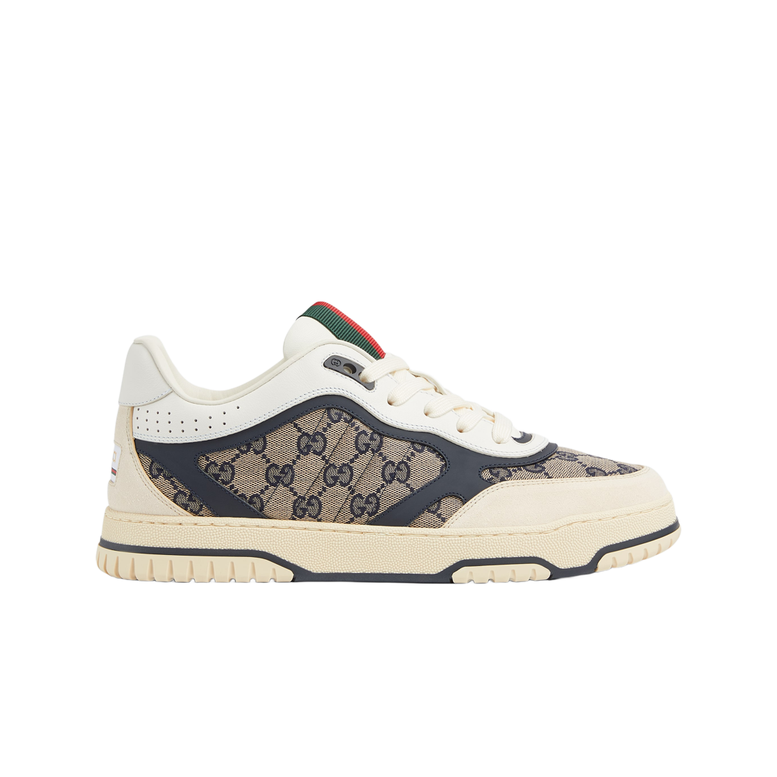 구찌 리웹 스니커즈 베이지 블루(Gucci Re-Web Sneakers Beige Blue) - 1