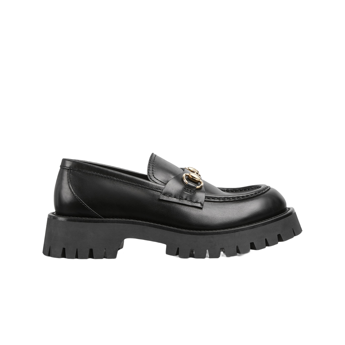 (W) 구찌 홀스빗 러그 솔 로퍼 블랙((W) Gucci Horsebit Lug Sole Loafers Black)