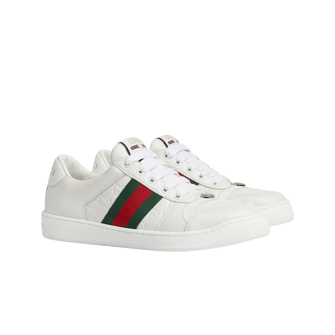 (W) 구찌 스크리너 스니커즈 화이트((W) Gucci Screener Sneakers White) - 2