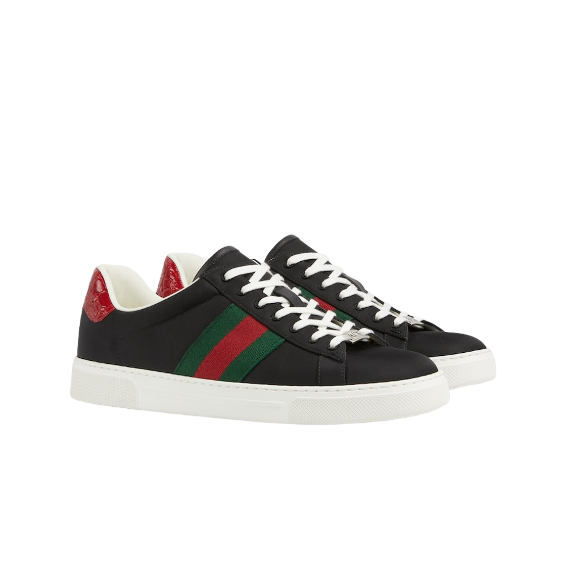 구찌 에이스 스니커즈 블랙 그린 레드(Gucci Ace Sneakers Black Green Red) - 2