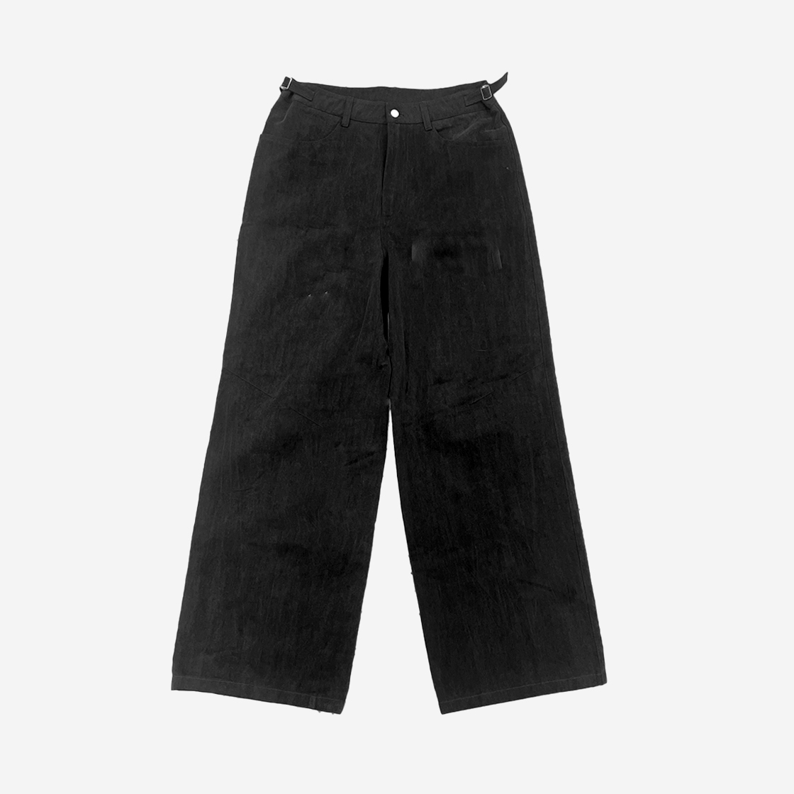 씬 패널 와이드 코튼 팬츠 블랙(SEEN Pannel Wide Cotton Pants Black)
