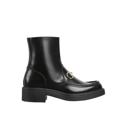 (W) Gucci Horsebit Boots Black