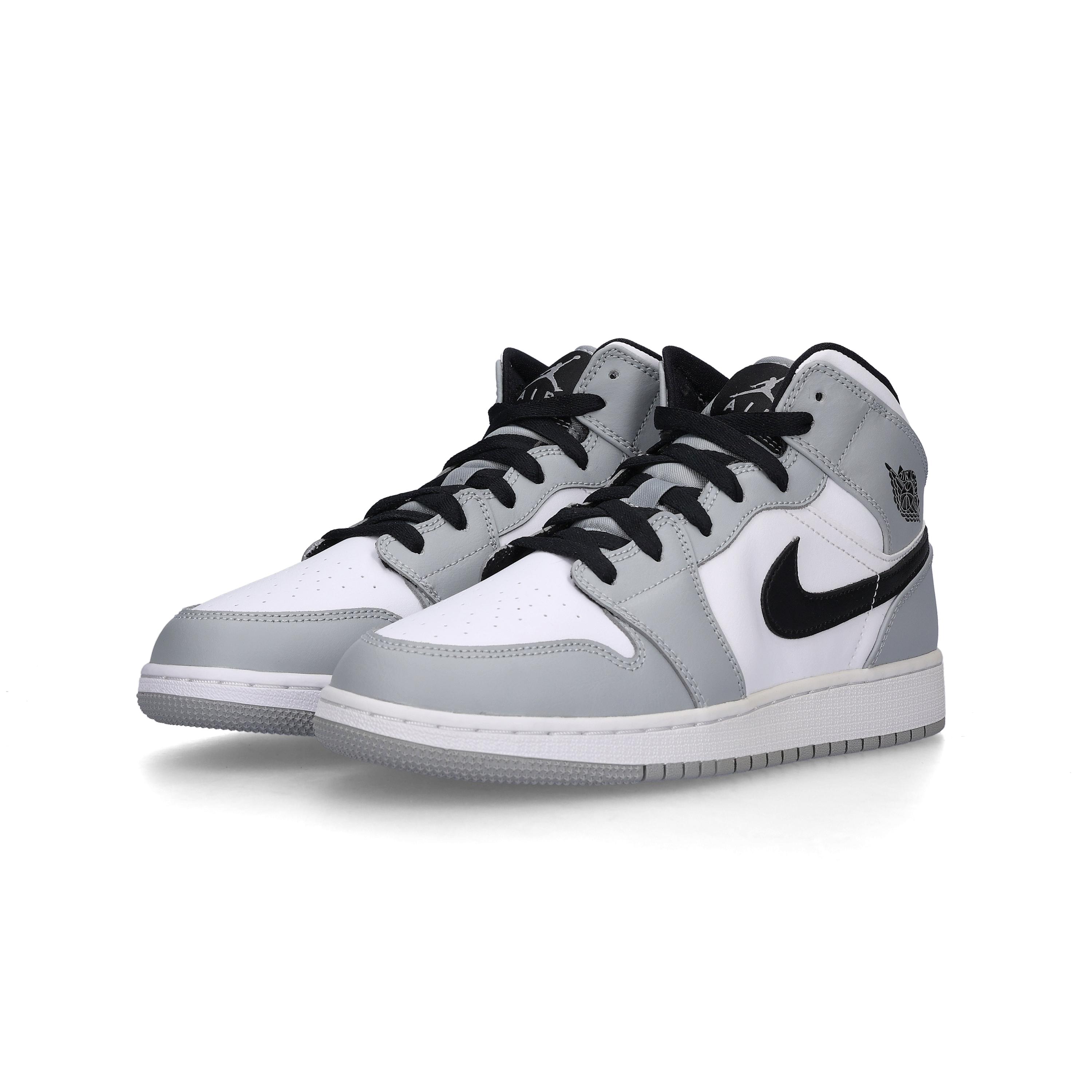 (GS) Jordan 1 Mid Light Smoke Grey