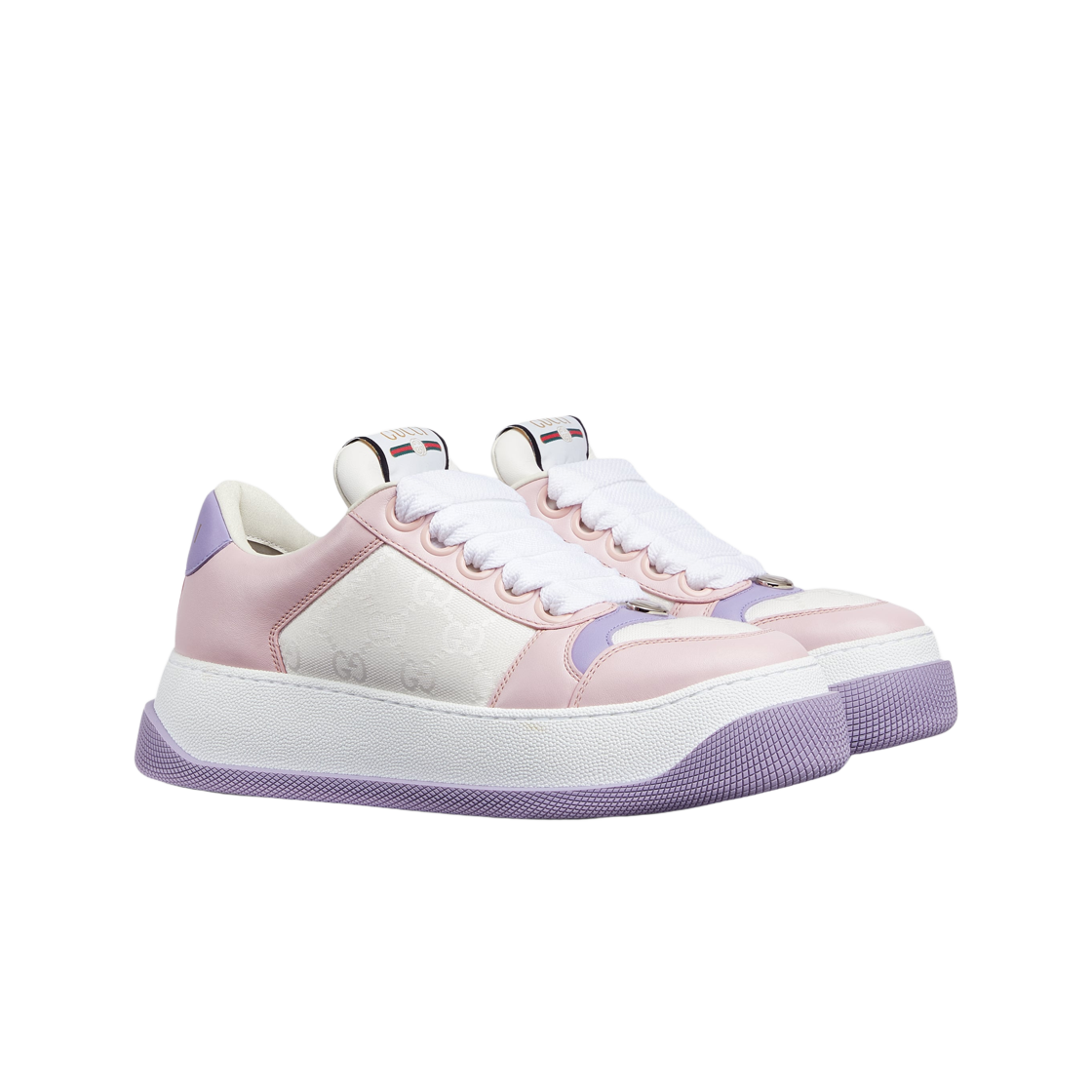 (W) 구찌 스크리너 스니커즈 핑크 라일락((W) Gucci Screener Sneakers Pink Lilac) - 2