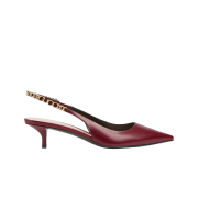 (W) Gucci Signoria Slingback Pumps Rosso Ancora Red