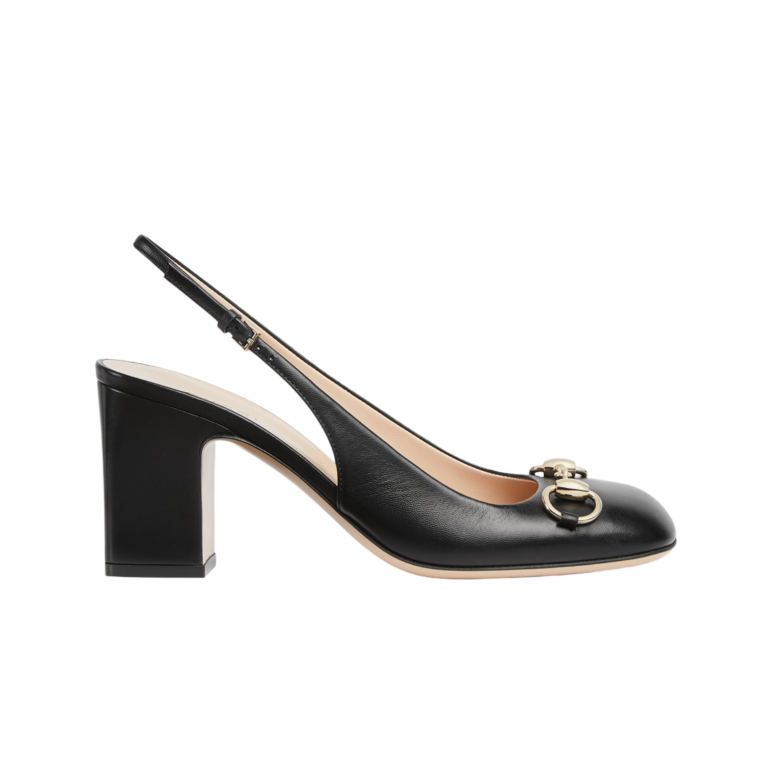 794324-C9D00-1000 (W) Gucci Horsebit Slingback Black