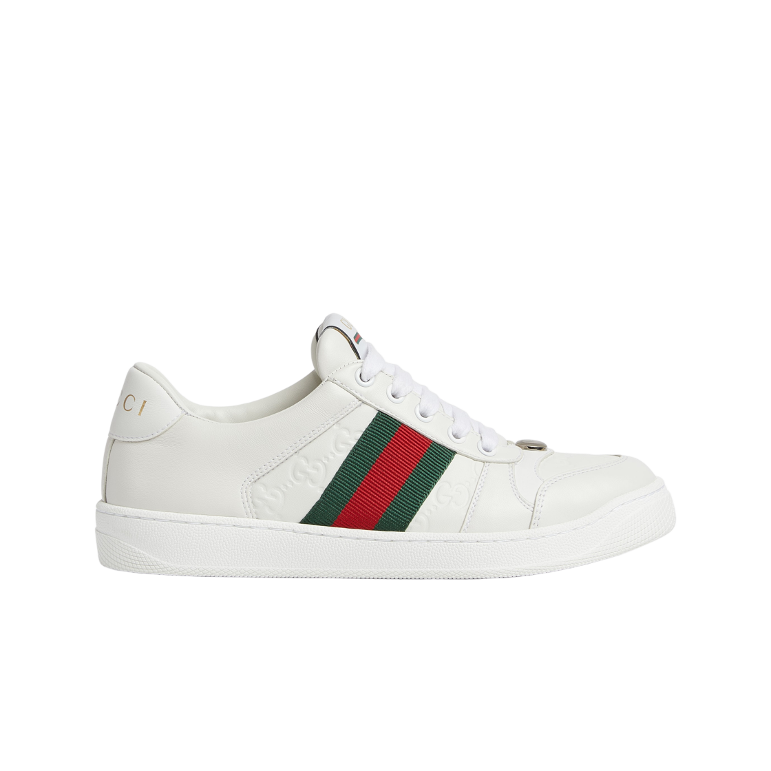 798854-AADU0-9094 (W) Gucci Screener Sneakers White