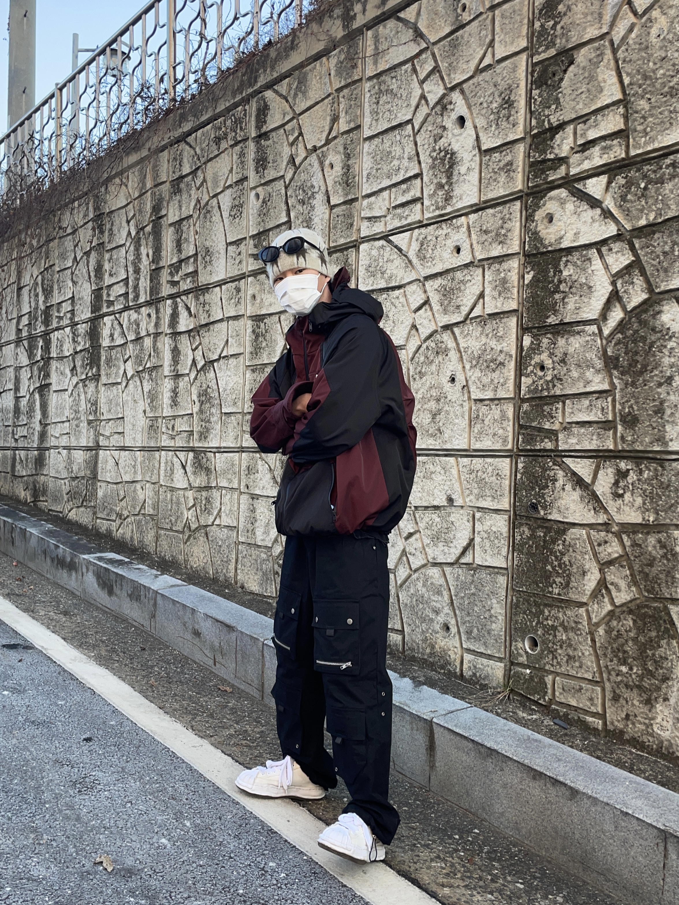 Undermycar Kame Multi Zip Turtle Shell Parka Hot Rod - 22FW 착용 스타일