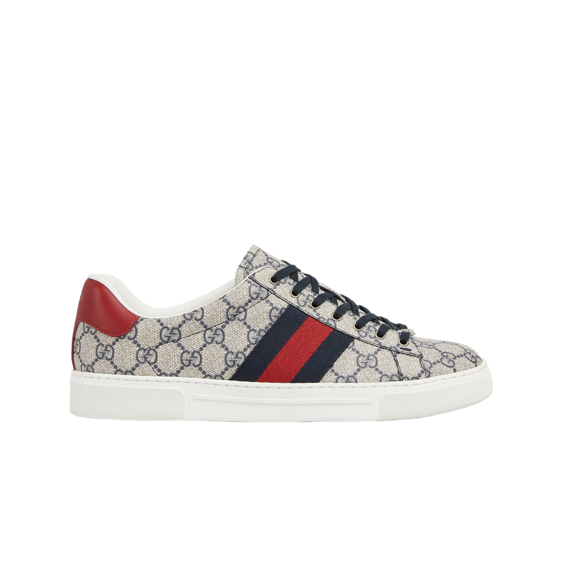 760775-FACMZ-4049 Gucci Ace Web Sneakers Beige Blue