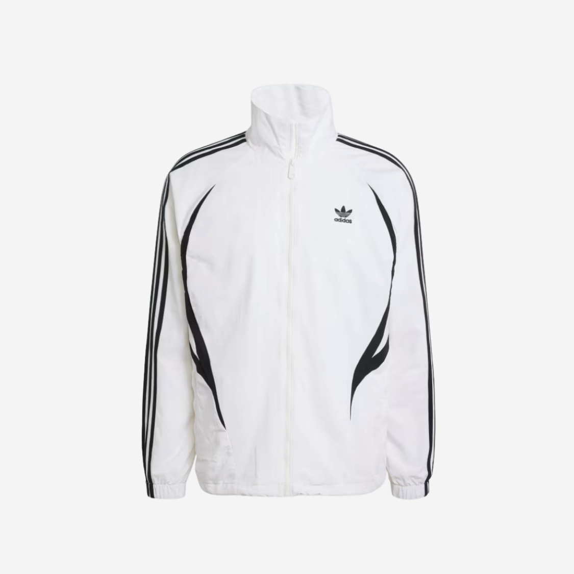 Adidas Archive Track Top White Black - KR Sizing 착용 스타일