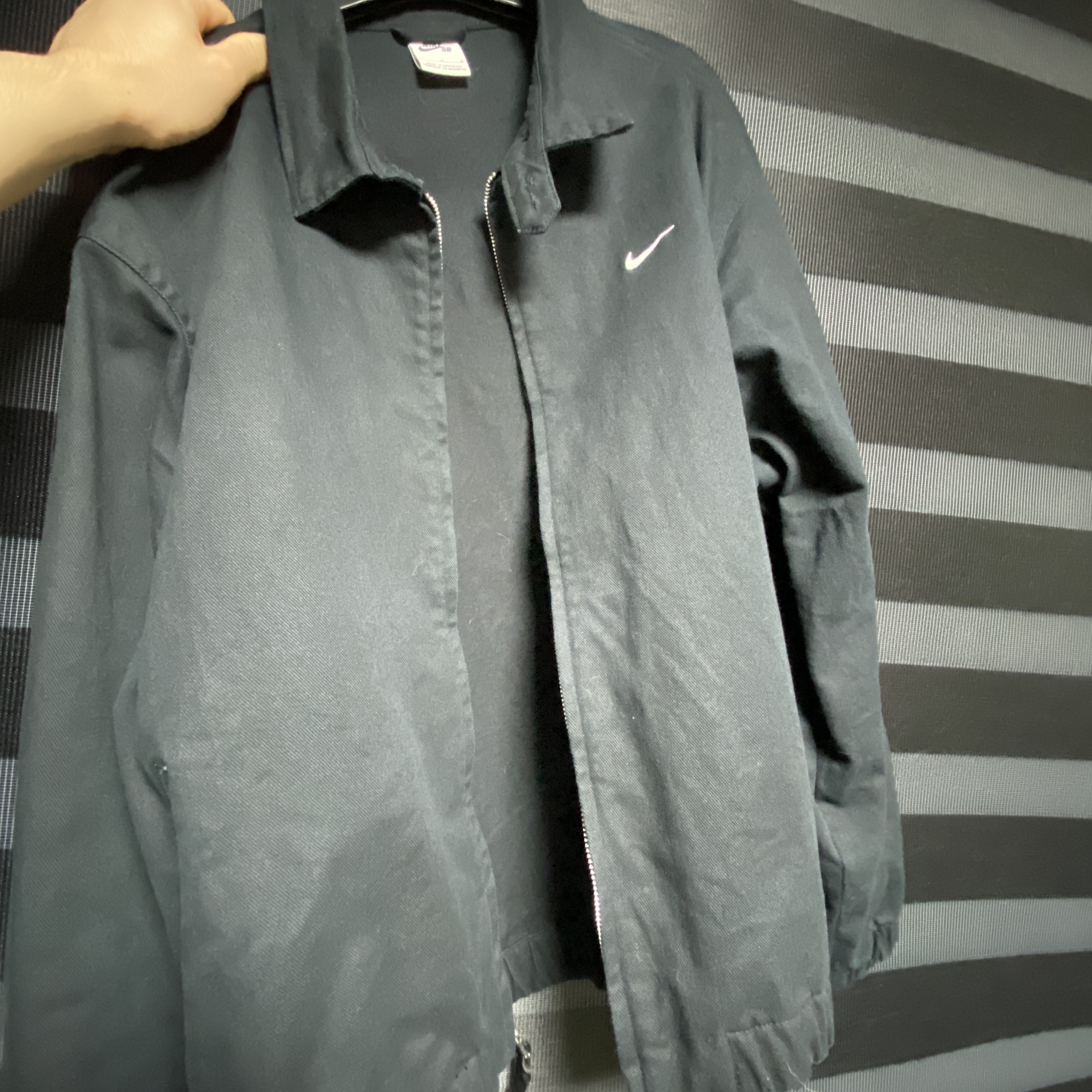 Nike SB Woven Twill Premium Skate Jacket Black - Asia 착용 스타일
