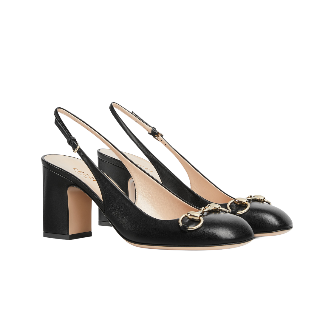 (W) 구찌 홀스빗 슬링백 블랙((W) Gucci Horsebit Slingback Black) - 2