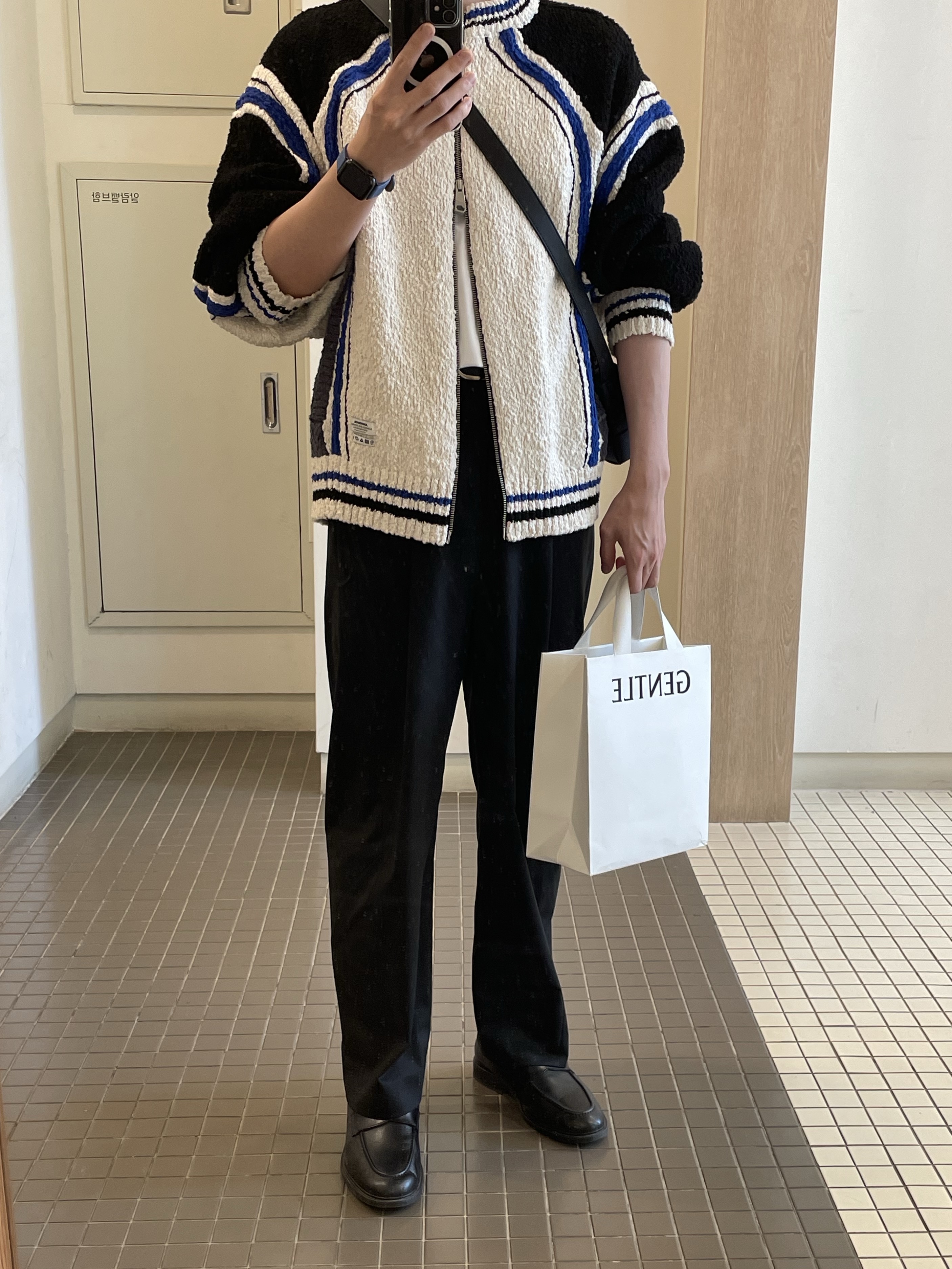 Ader Error Alieb Knit Noir 착용 스타일