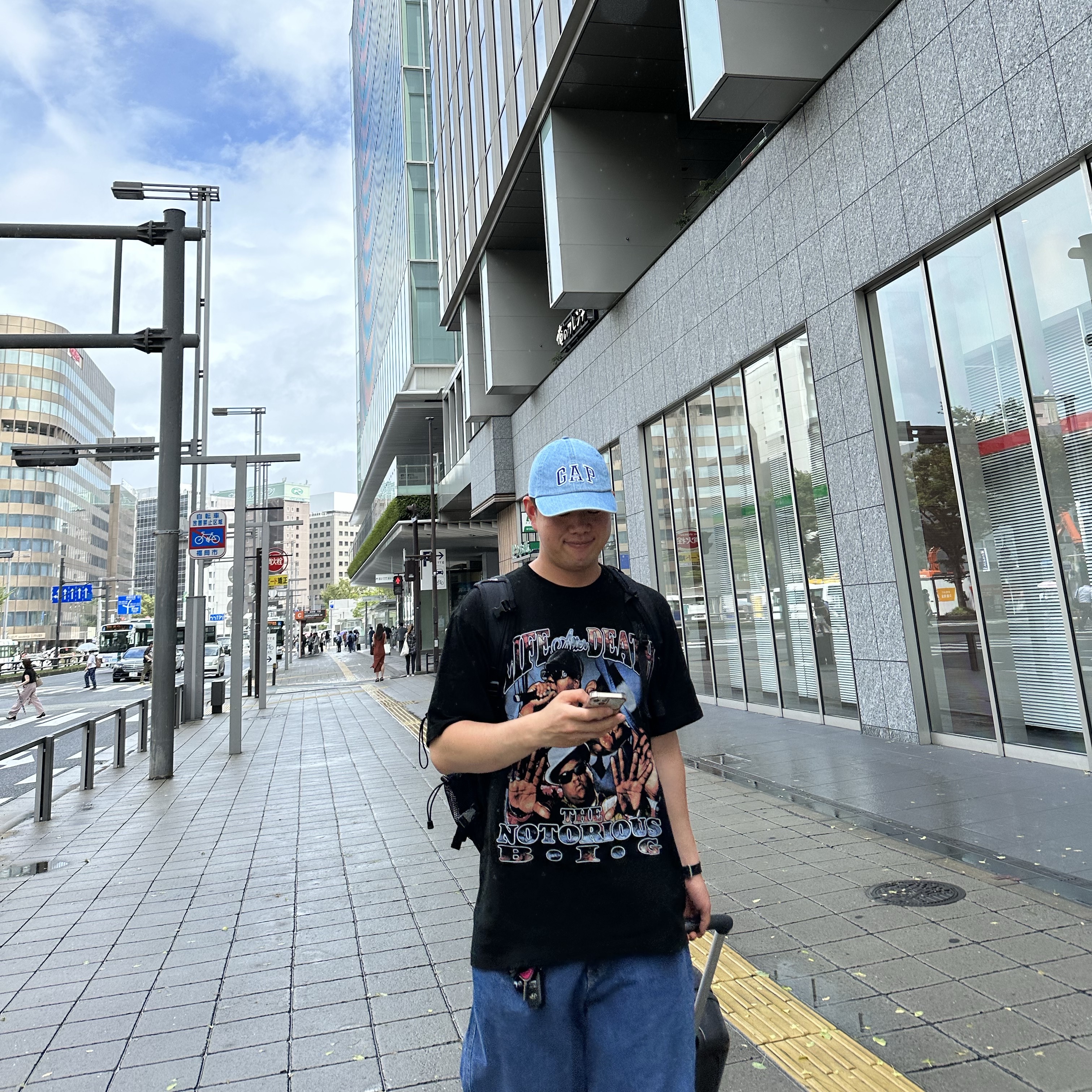 Casio G-Shock G-5600E-1, The North Face Big Shot Black 착용 스타일