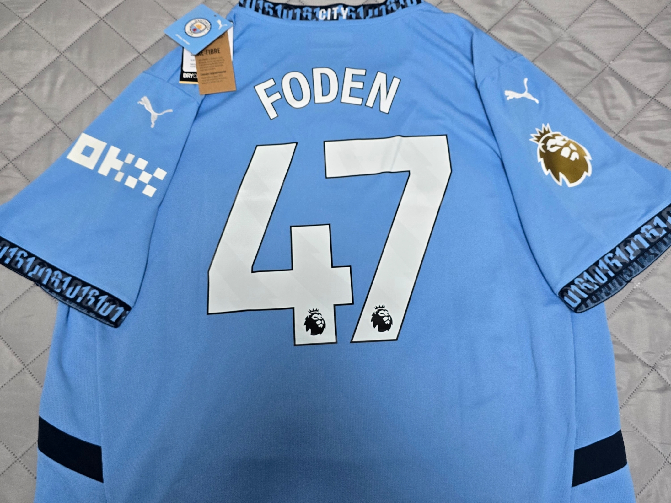 Puma Manchester City 2024/25 Home Jersey Team Light Blue (Non Marking Ver.) 착용 스타일 - 1