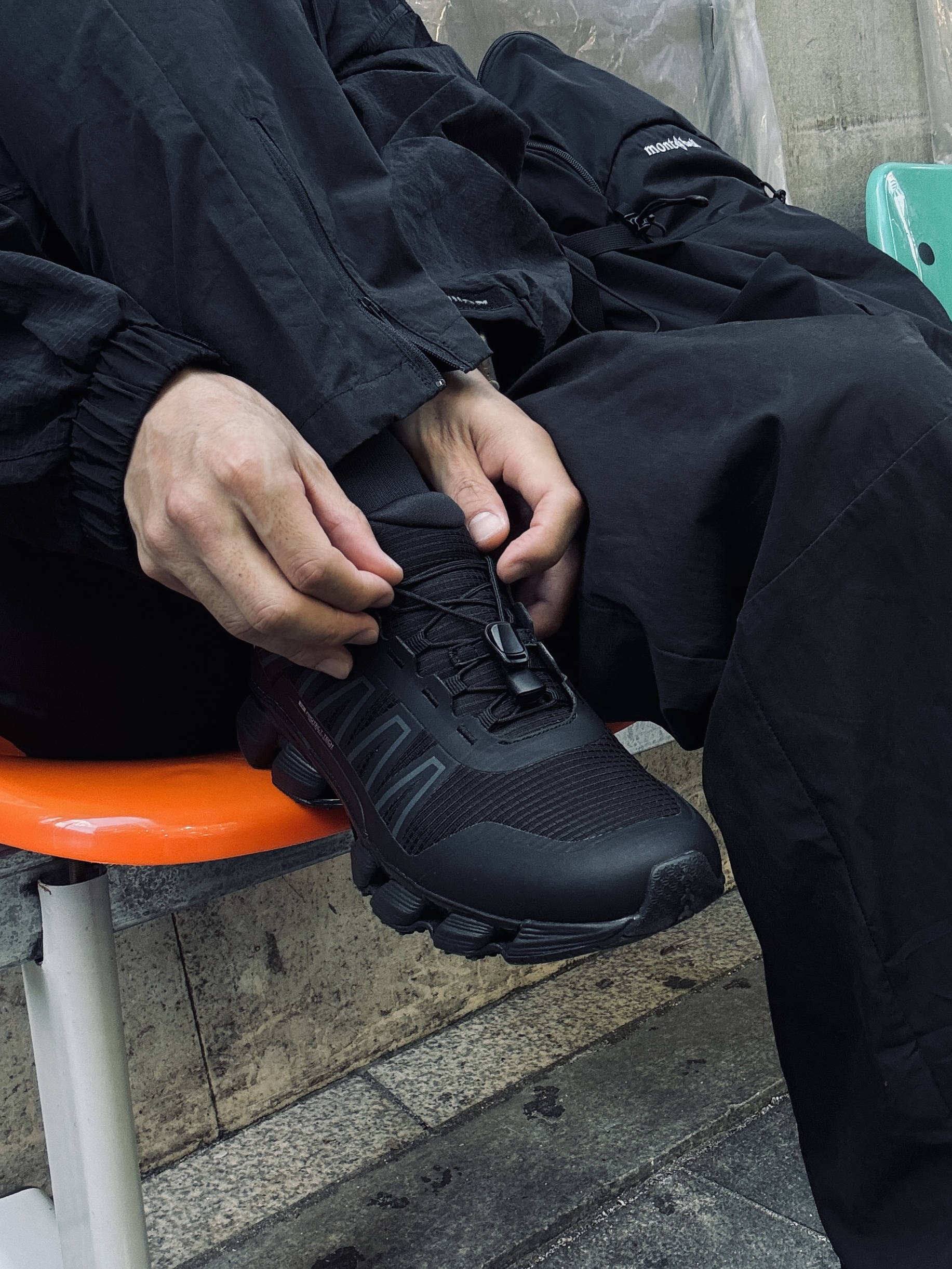 Sansan Gear Cargo Pants Black - 23SS 착용 스타일 - 8