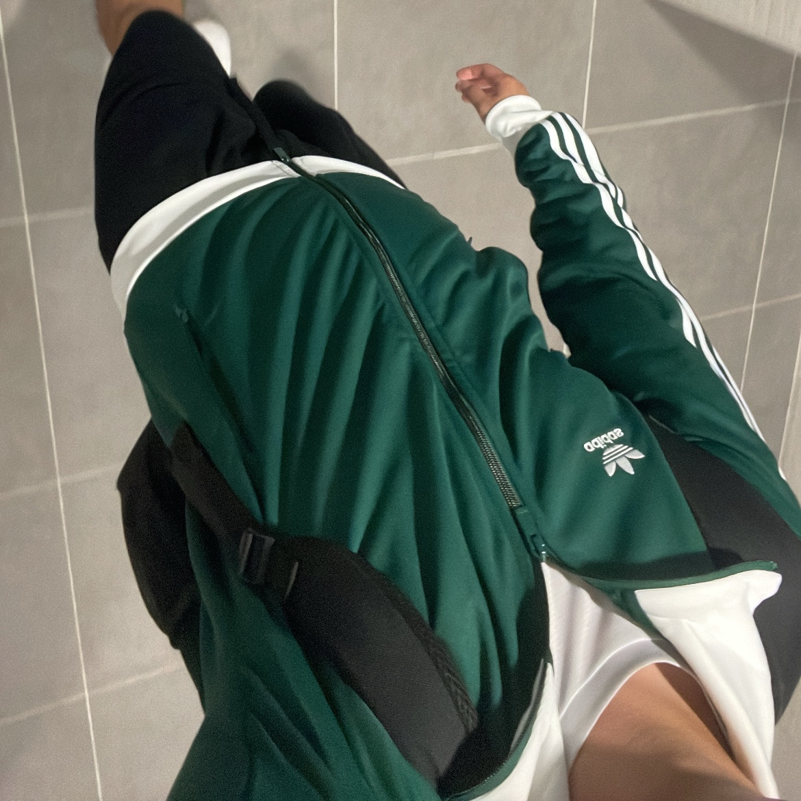 Adidas Adicolor Classics Beckenbauer Track Jacket Collegiate Green - KR Sizing 착용 스타일