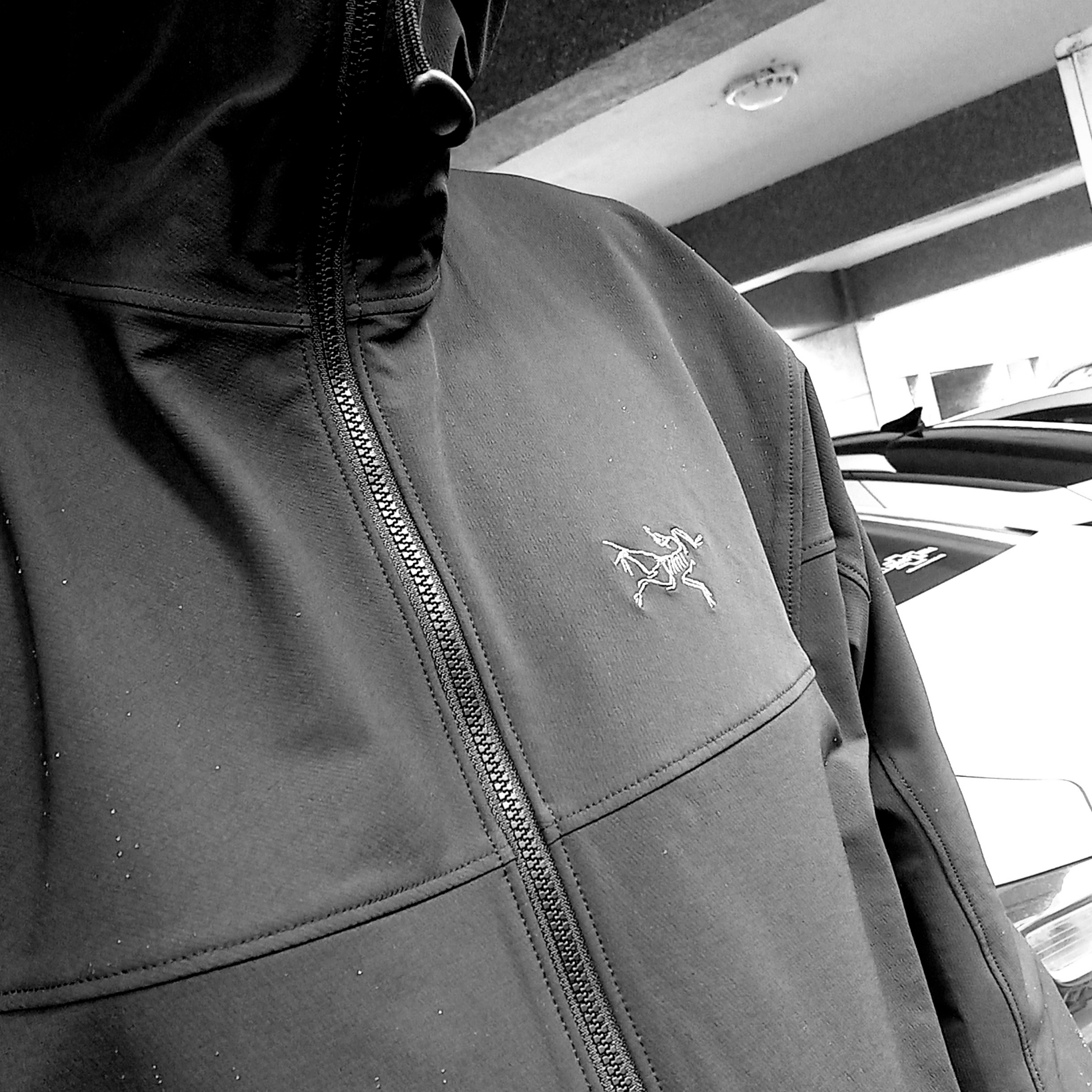 Arc'teryx Gamma Hoody Black, Arc'teryx Gamma Hoody Black 착용 스타일 - 3