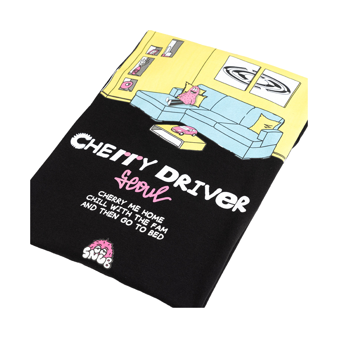 체리드라이버 체리미 홈 x 라번즈 롱슬리브 블랙(CHERRY DRIVER Cherry Me Home x Rabuns Ls Black) - 2