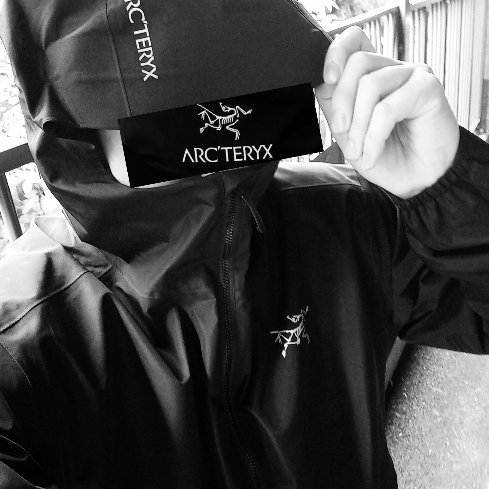 Arc'teryx Solano Hoody Black 착용 스타일 - 1