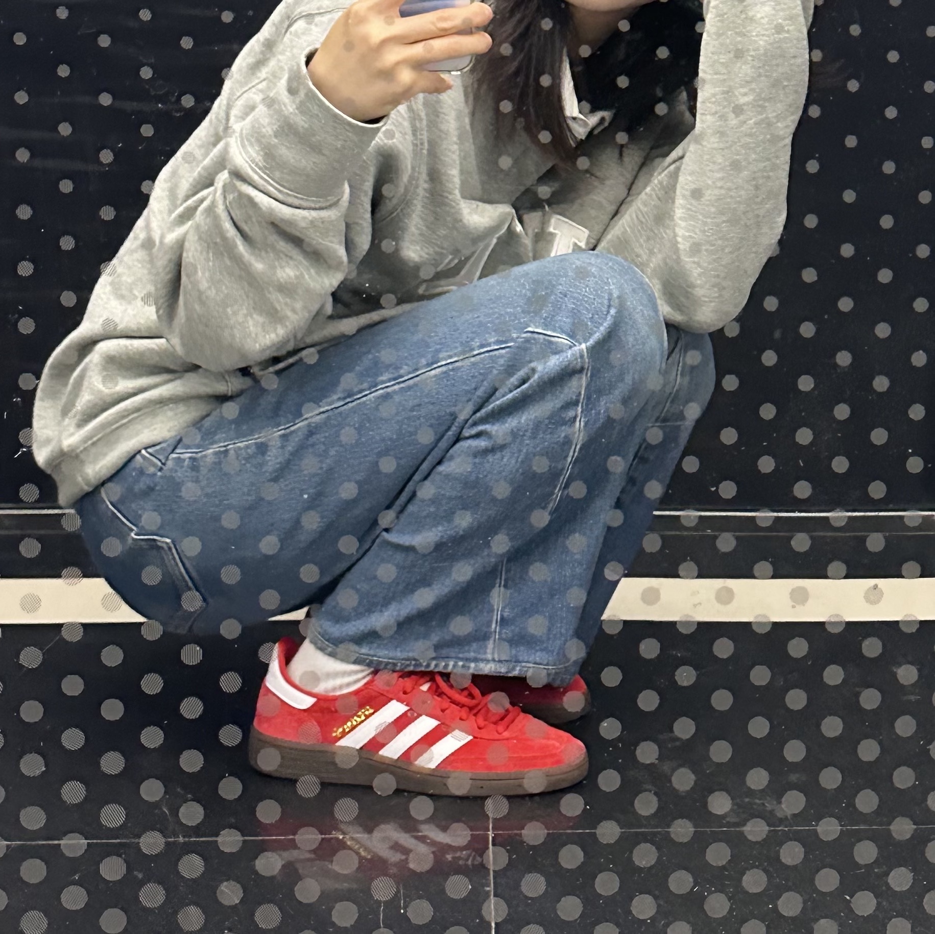 Adidas Spezial Handball Scarlet Cloud White 착용 스타일