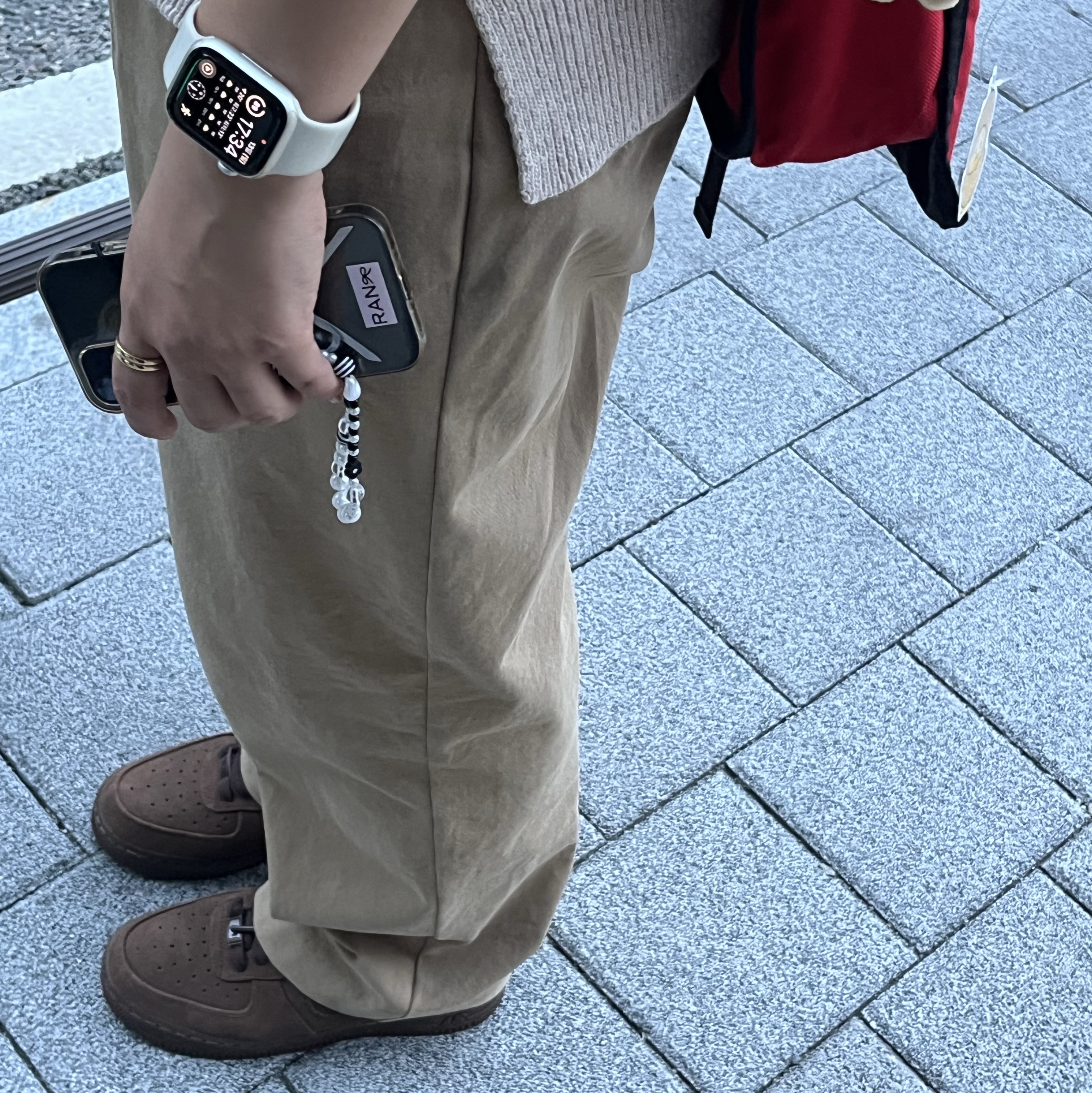 (W) Nike Air Force 1 '07 Cacao Wow 착용 스타일 - 2