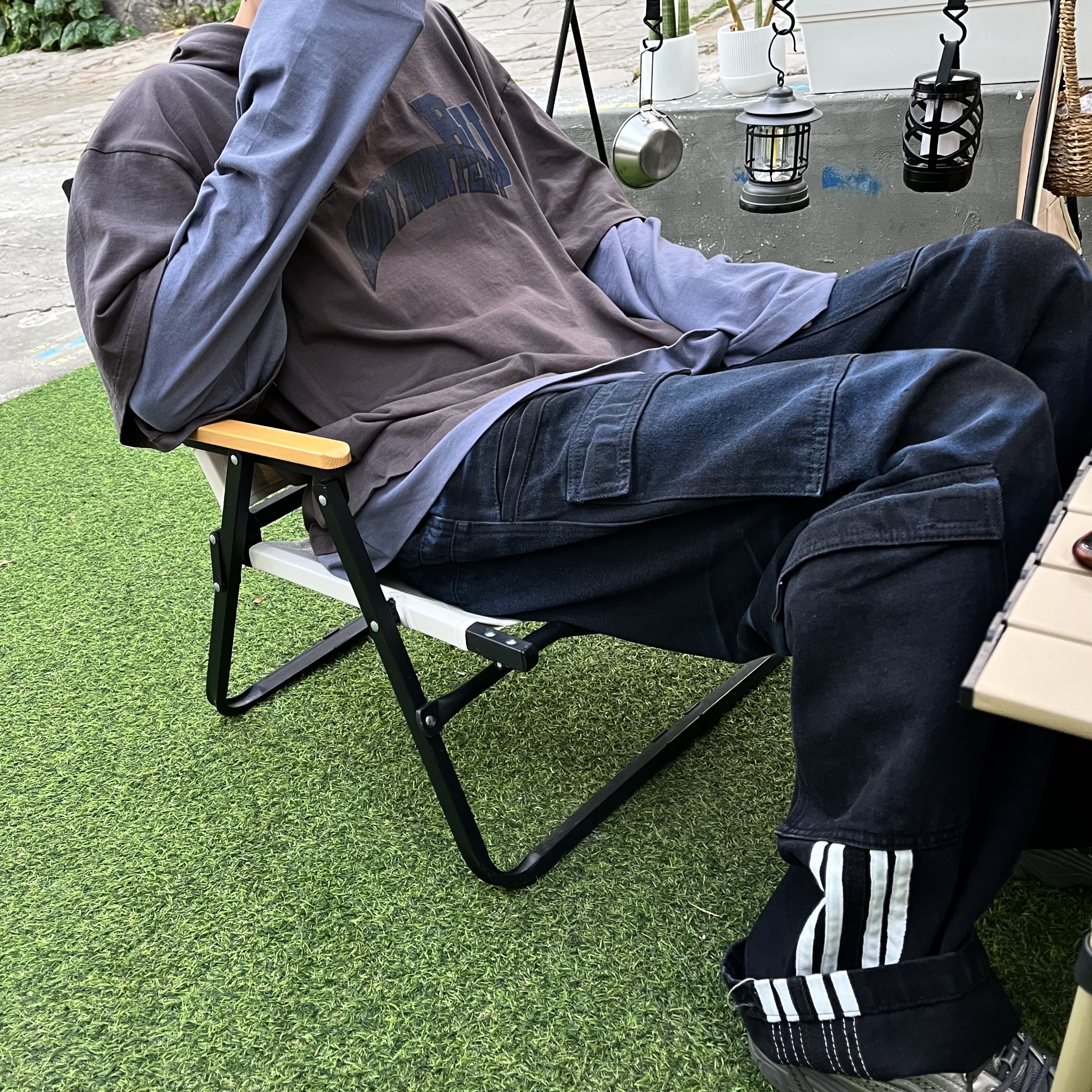 rbU Gloryhunter Layered Hoodie 착용 스타일 - 3