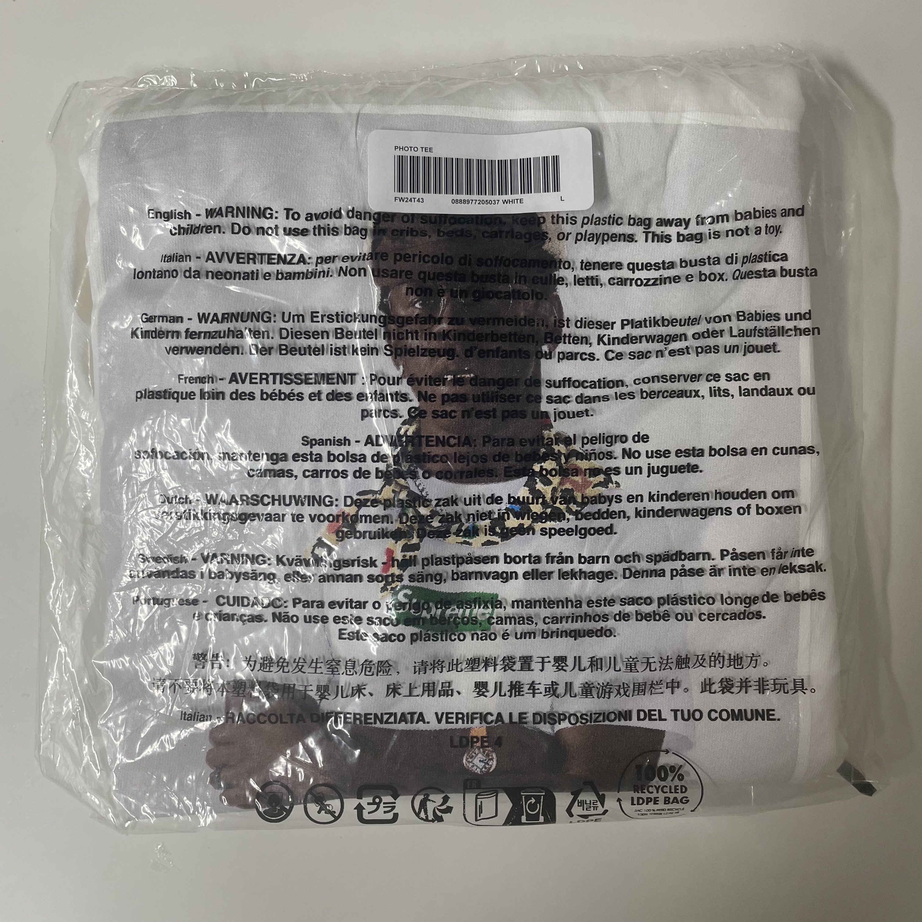 Supreme Tyler The Creator T-Shirt White - 24FW 착용 스타일