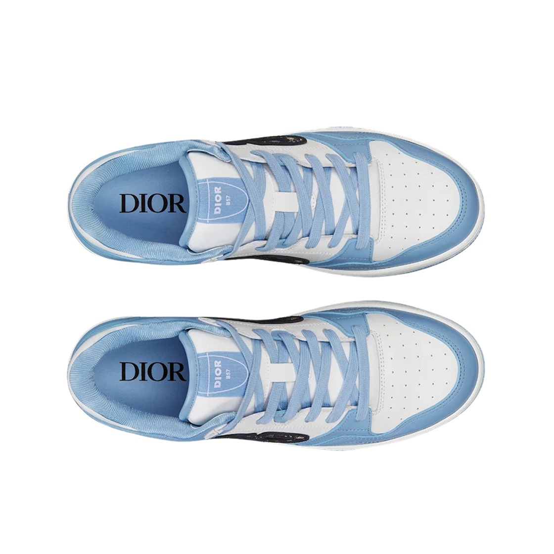 디올 B57 로우탑 스니커즈 라이트 블루 화이트(Dior B57 Low-Top Sneakers Light Blue White) - 2