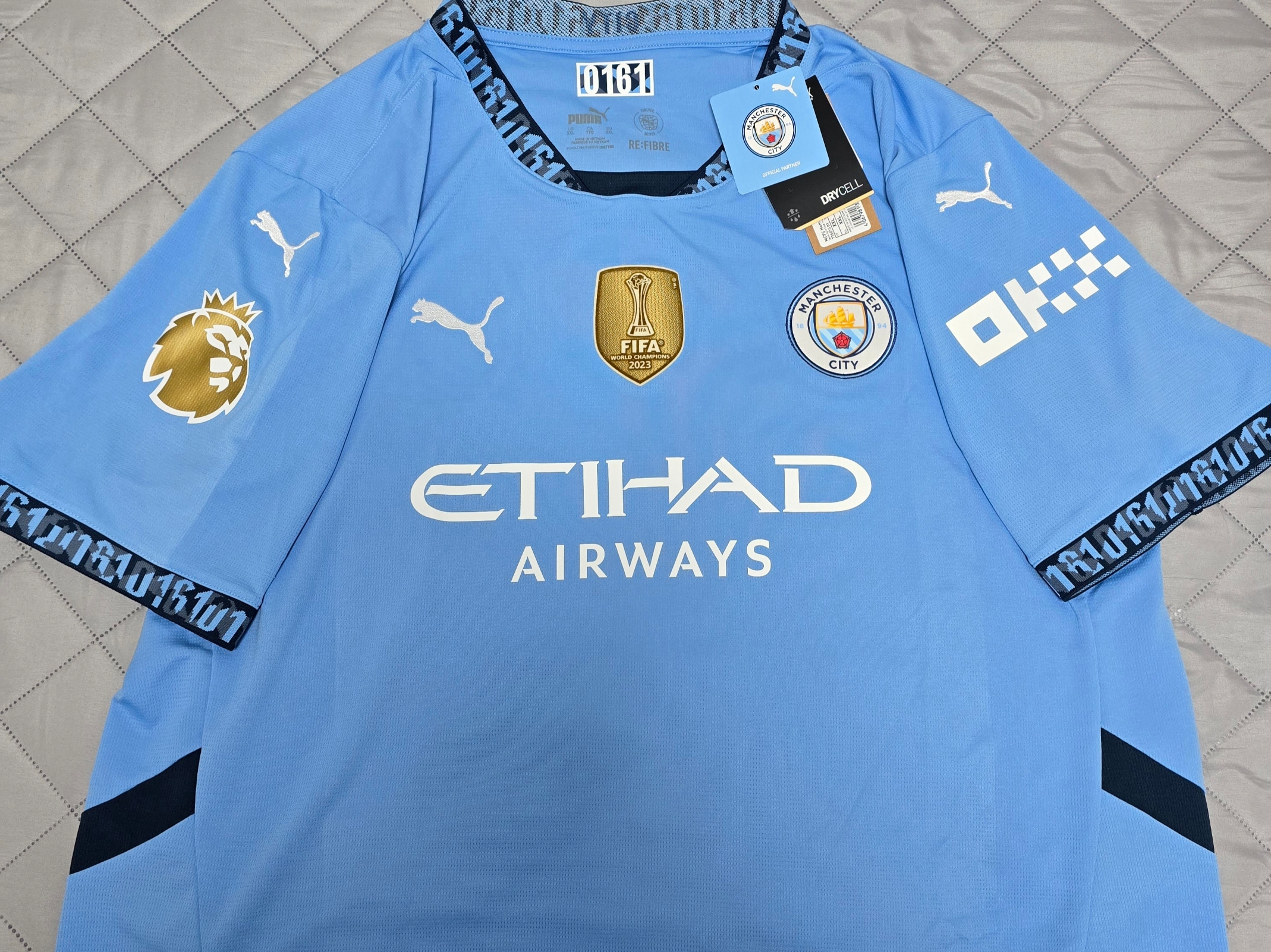 Puma Manchester City 2024/25 Home Jersey Team Light Blue (Non Marking Ver.) 착용 스타일 - 2
