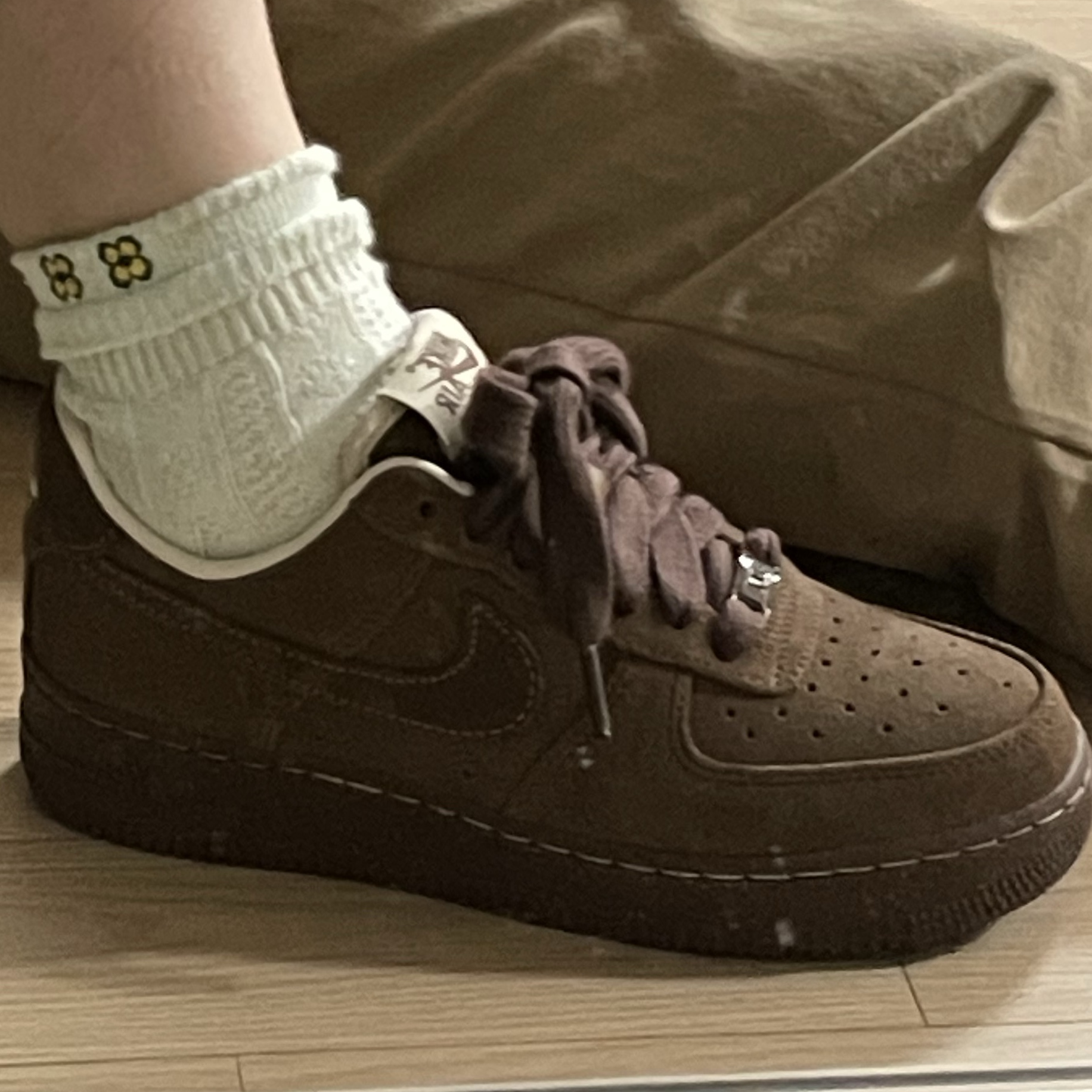 (W) Nike Air Force 1 '07 Cacao Wow 착용 스타일 - 3