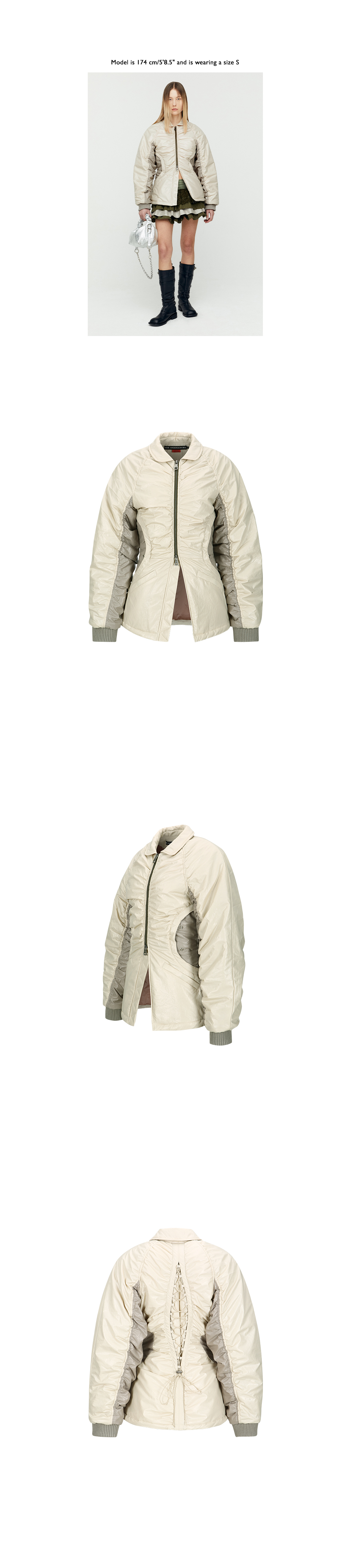 バッグ・カバンその他 ANDERSSON BELL LUNA BACKCORSET BOMBER JACKET awa654w(IVORY) Designer fashion, Seoul-fully created | W Concept
