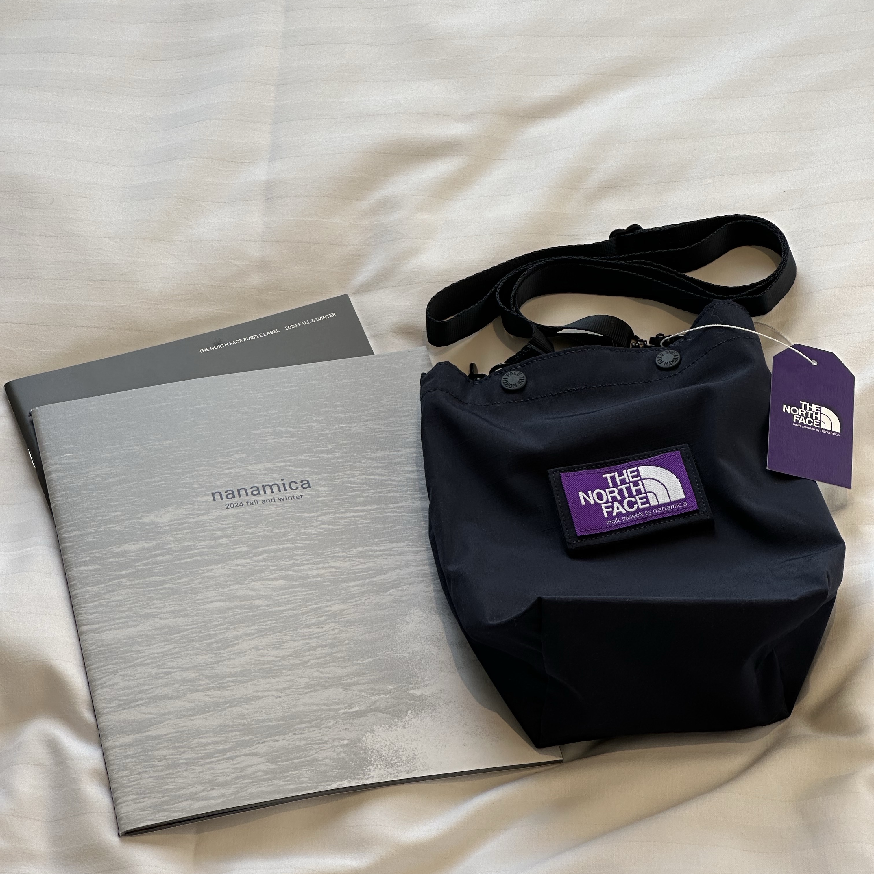 The North Face Purple Label Mountain Wind Multi Bag Dark Navy 착용 스타일 - 3
