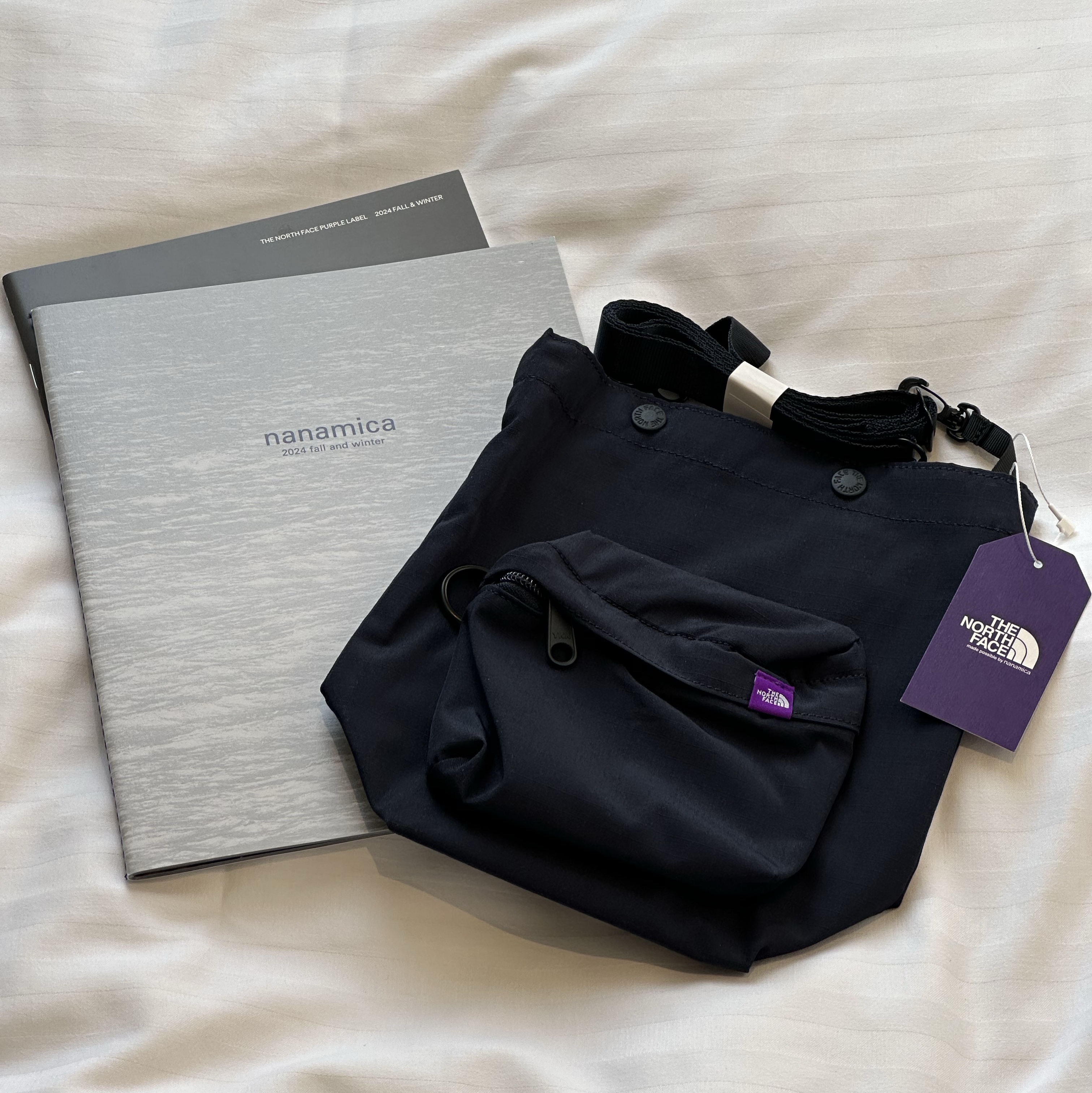 The North Face Purple Label Mountain Wind Multi Bag Dark Navy 착용 스타일 - 2