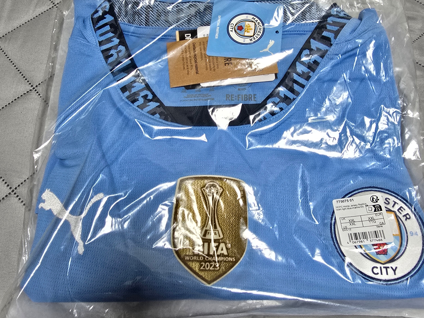Puma Manchester City 2024/25 Home Jersey Team Light Blue (Non Marking Ver.) 착용 스타일 - 3