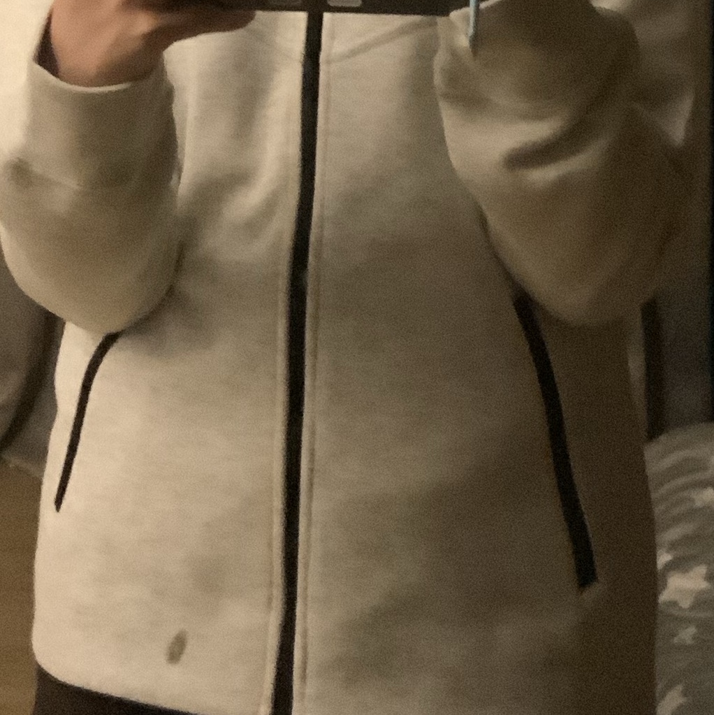 (W) Nike NSW Tech Fleece Windrunner Full Zip Hoodie Light Grey Heather - Asia 착용 스타일