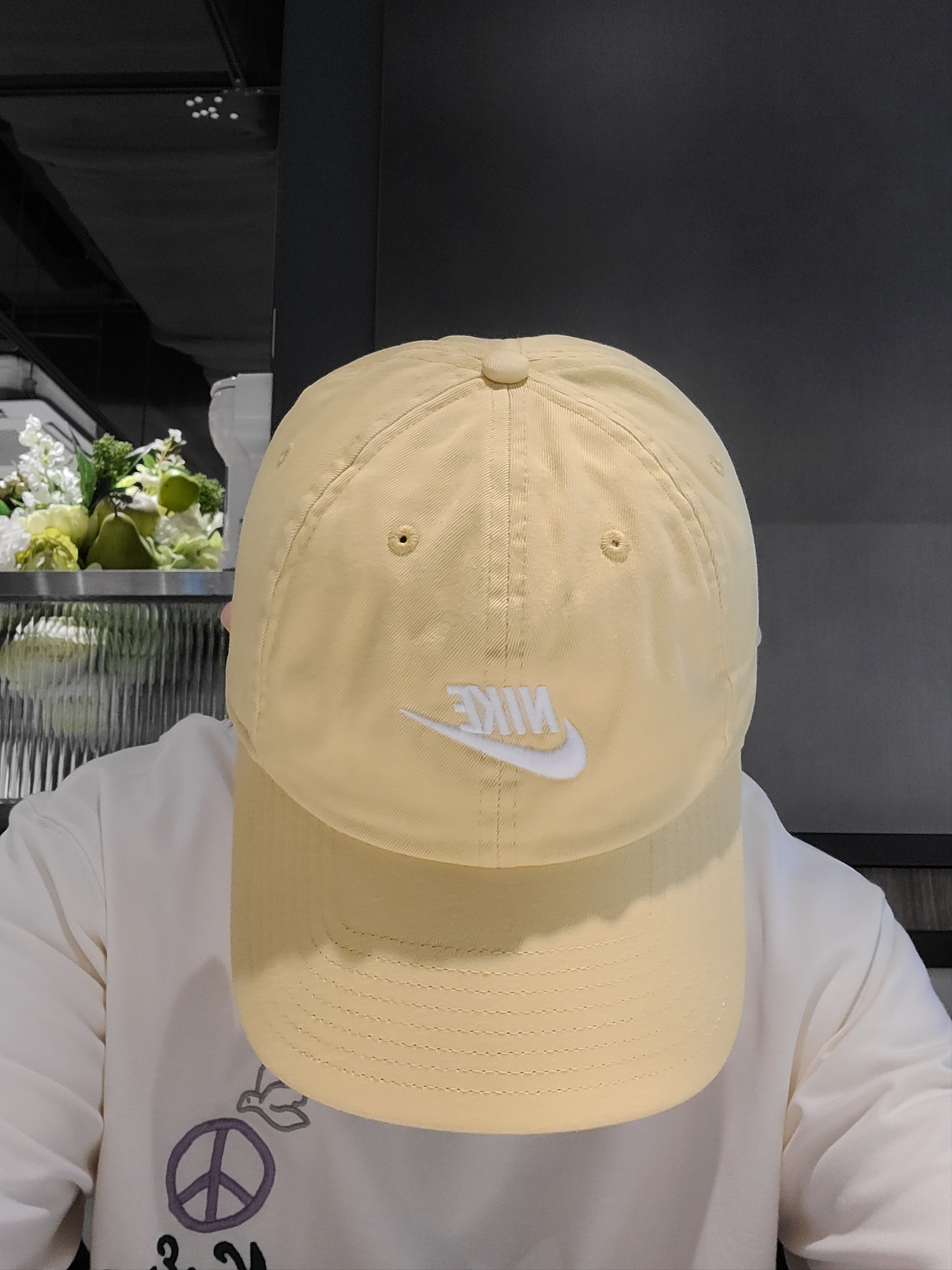 Nike Heritage 86 Futura Washed Cap Alabaster 착용 스타일 - 3